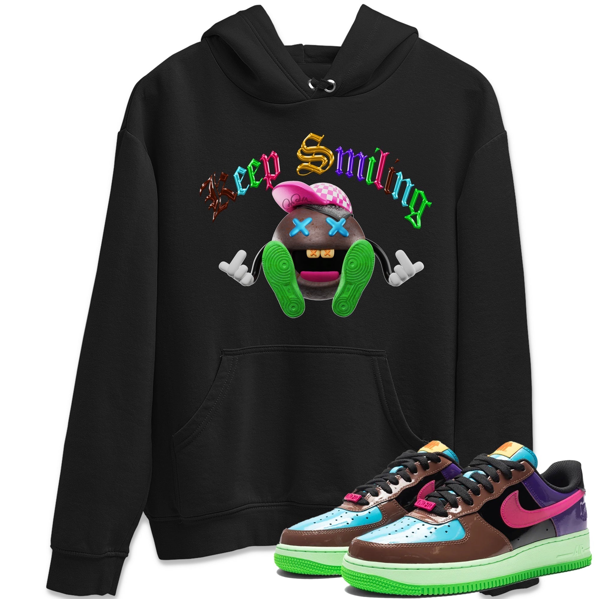 Keep Smiling Unisex Tops - Air Force 1 Undefeated Fauna Brown