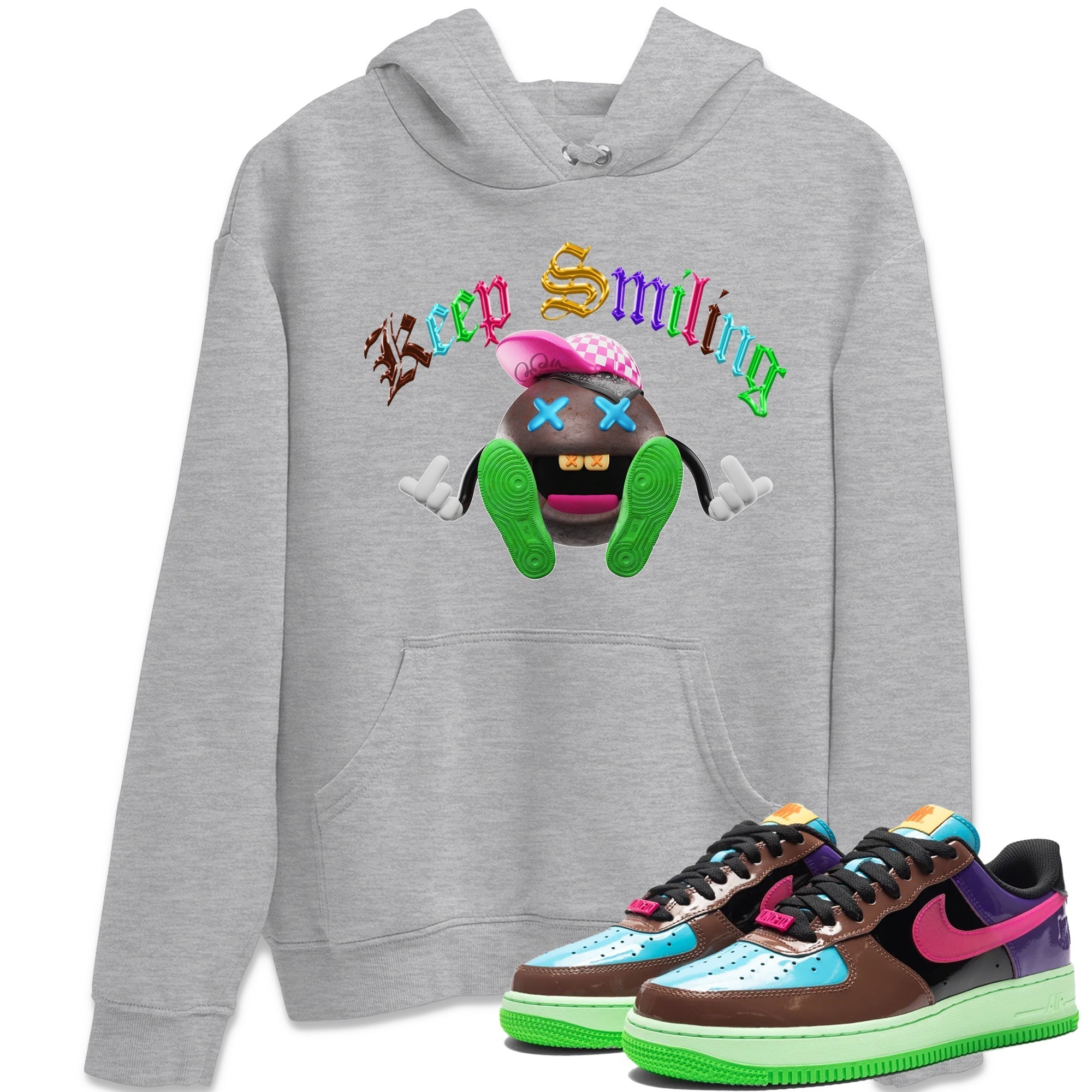 Keep Smiling Unisex Tops - Air Force 1 Undefeated Fauna Brown