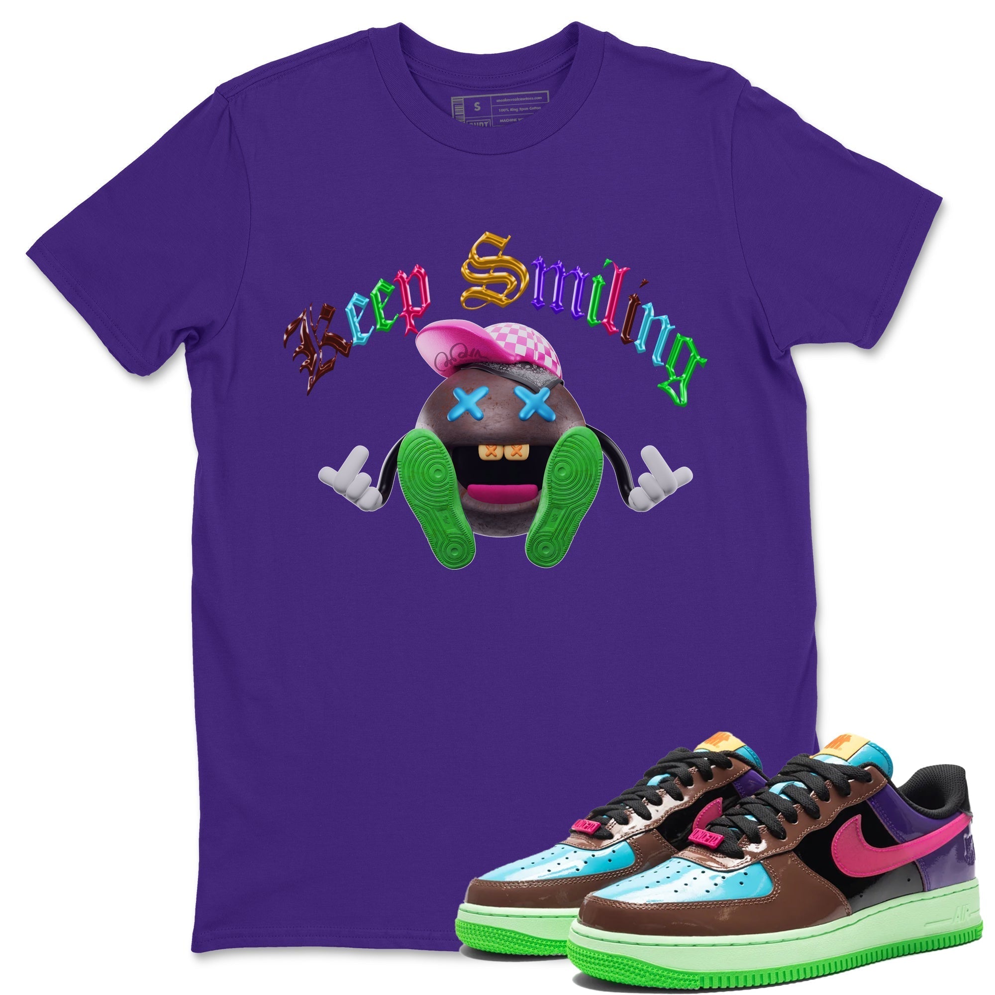 Keep Smiling Unisex Tops - Air Force 1 Undefeated Fauna Brown