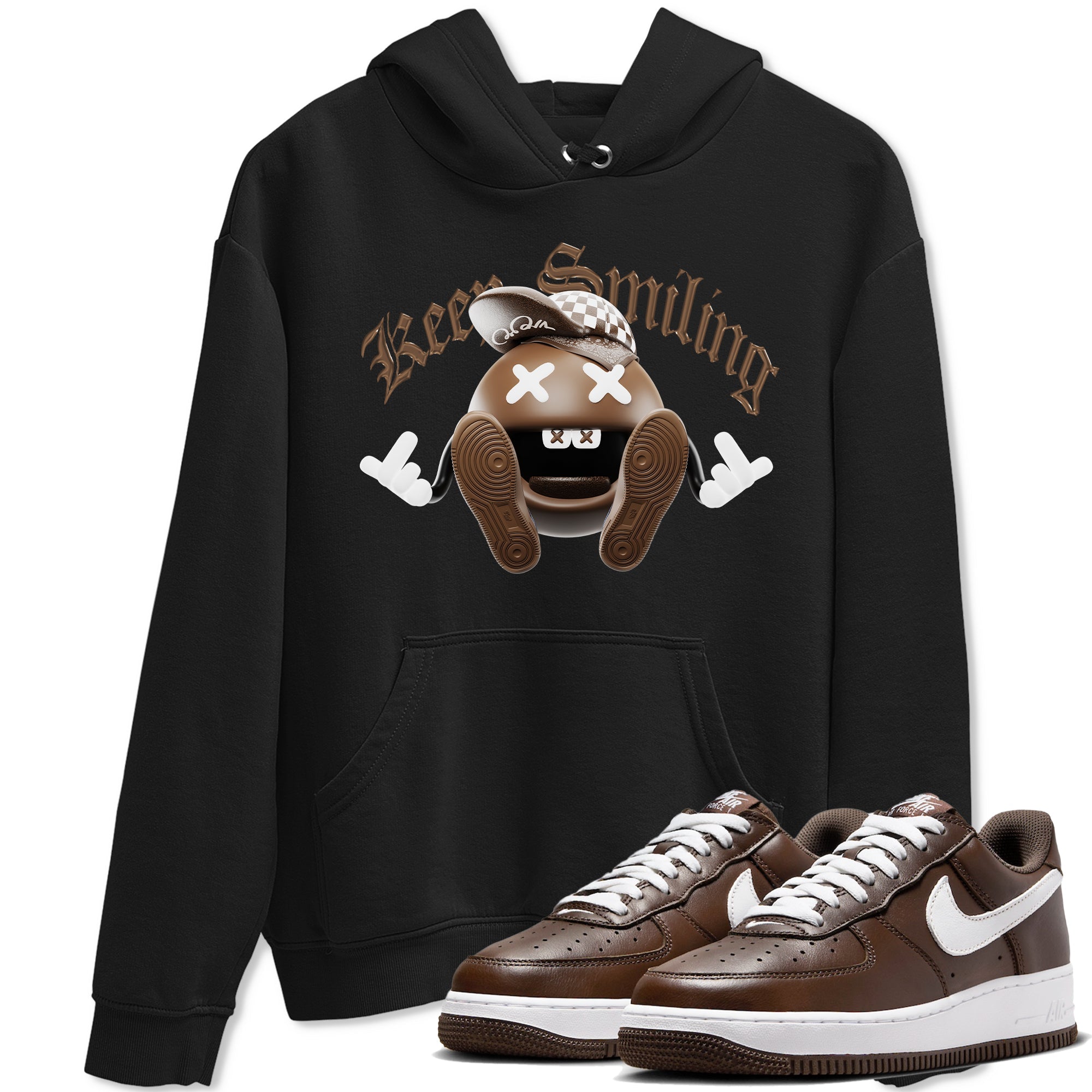 Keep Smiling snkmatch Tee - Air Force 1 Chocolate
