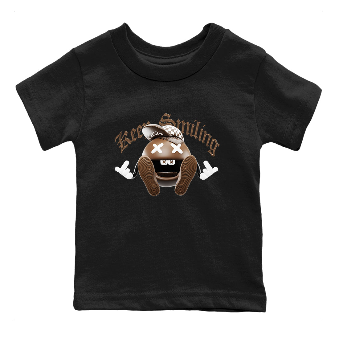 Keep Smiling snkmatch Tee Kids - Air Force 1 Chocolate