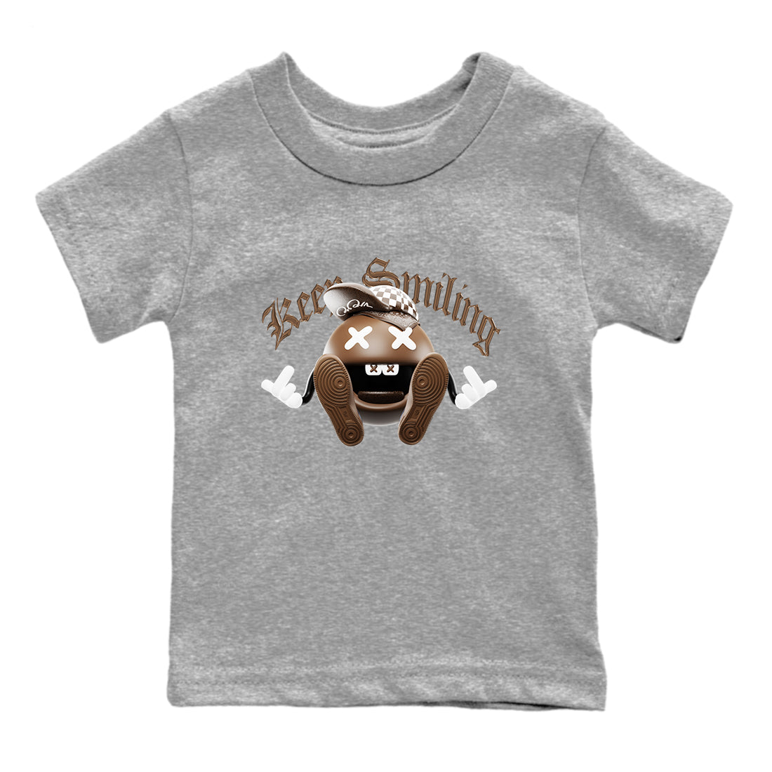 Keep Smiling snkmatch Tee Kids - Air Force 1 Chocolate