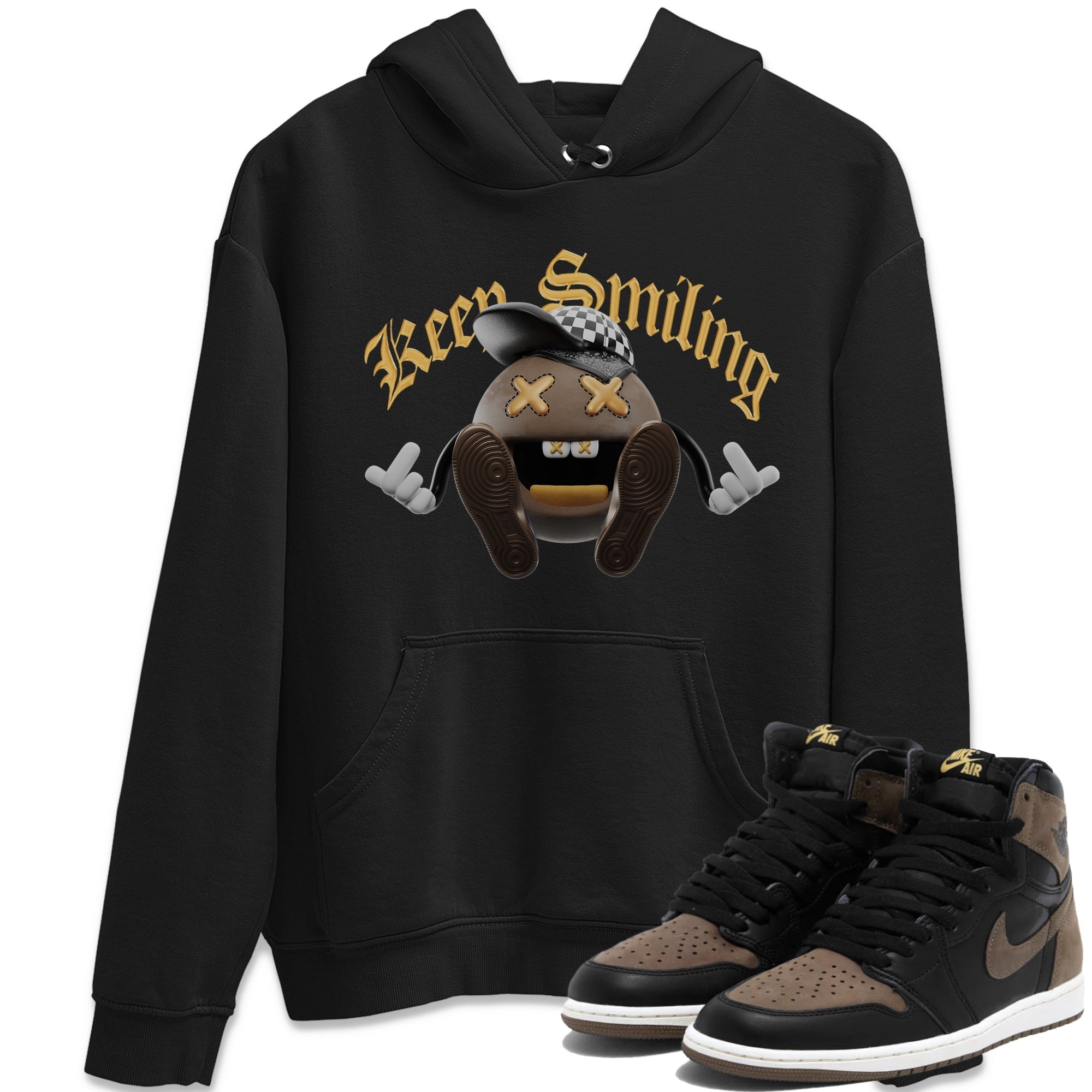 Keep Smiling snkmatch Tee - Air Jordan 1 Palomino
