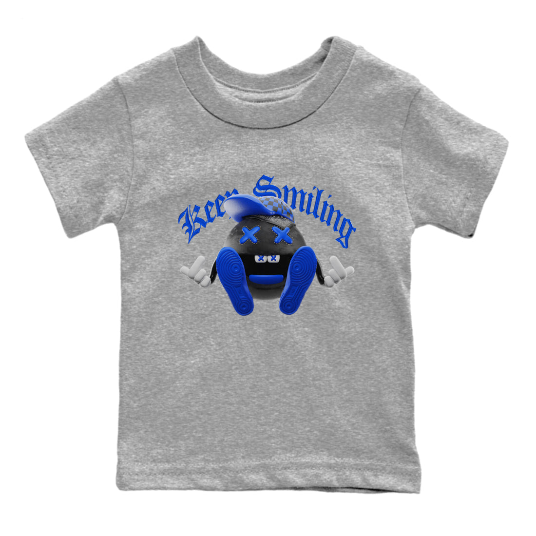 Keep Smiling snkmatch Tee Kids - Air Jordan 1 Royal Reimagined