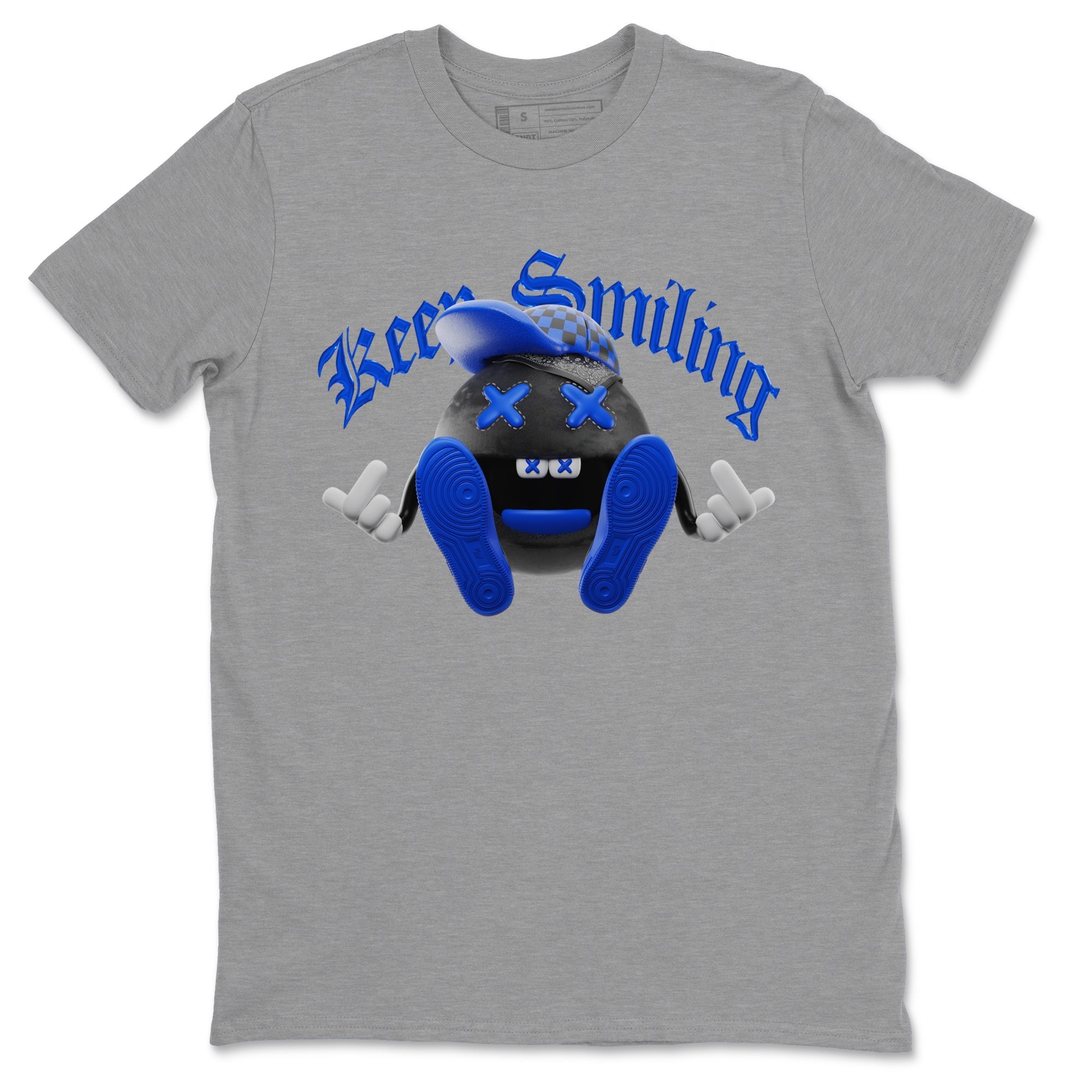 Keep Smiling snkmatch Tee - Air Jordan 1 Royal Reimagined