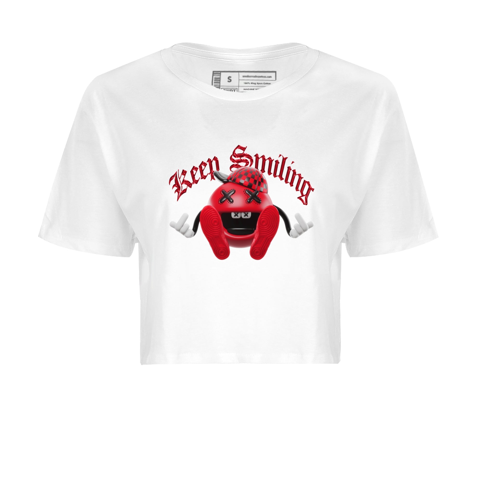 Keep Smiling Women's Tops - Air Jordan 1 Satin Bred