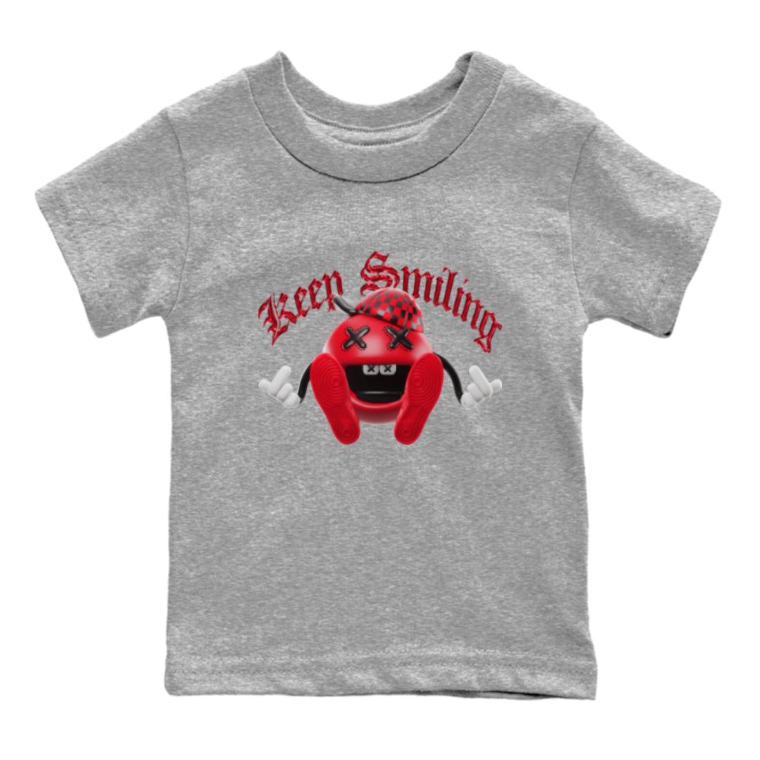 Keep Smiling Kids Tops - Air Jordan 1 Satin Bred