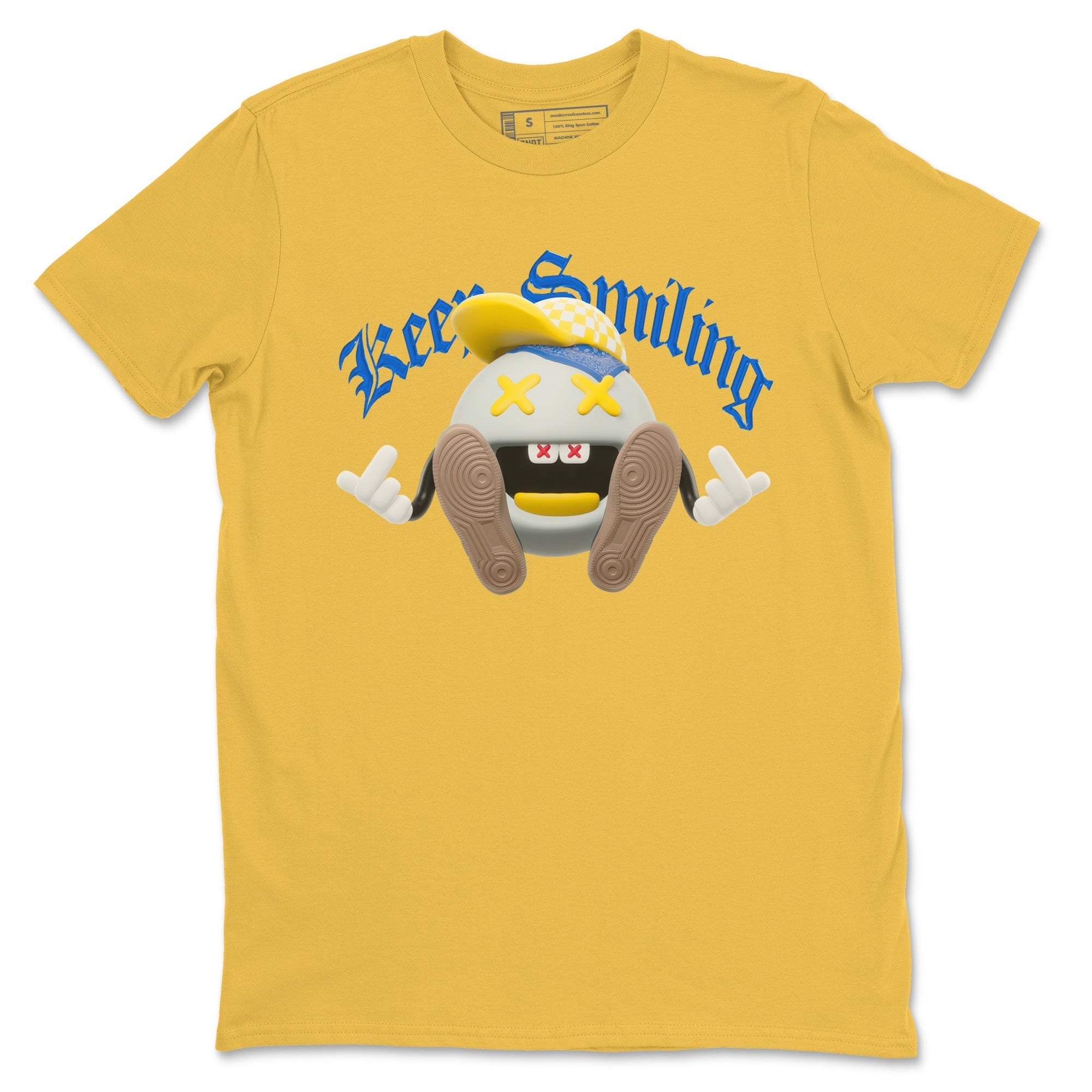 Keep Smiling snkmatch Tees - Air Jordan 1 Travis Scott Canary