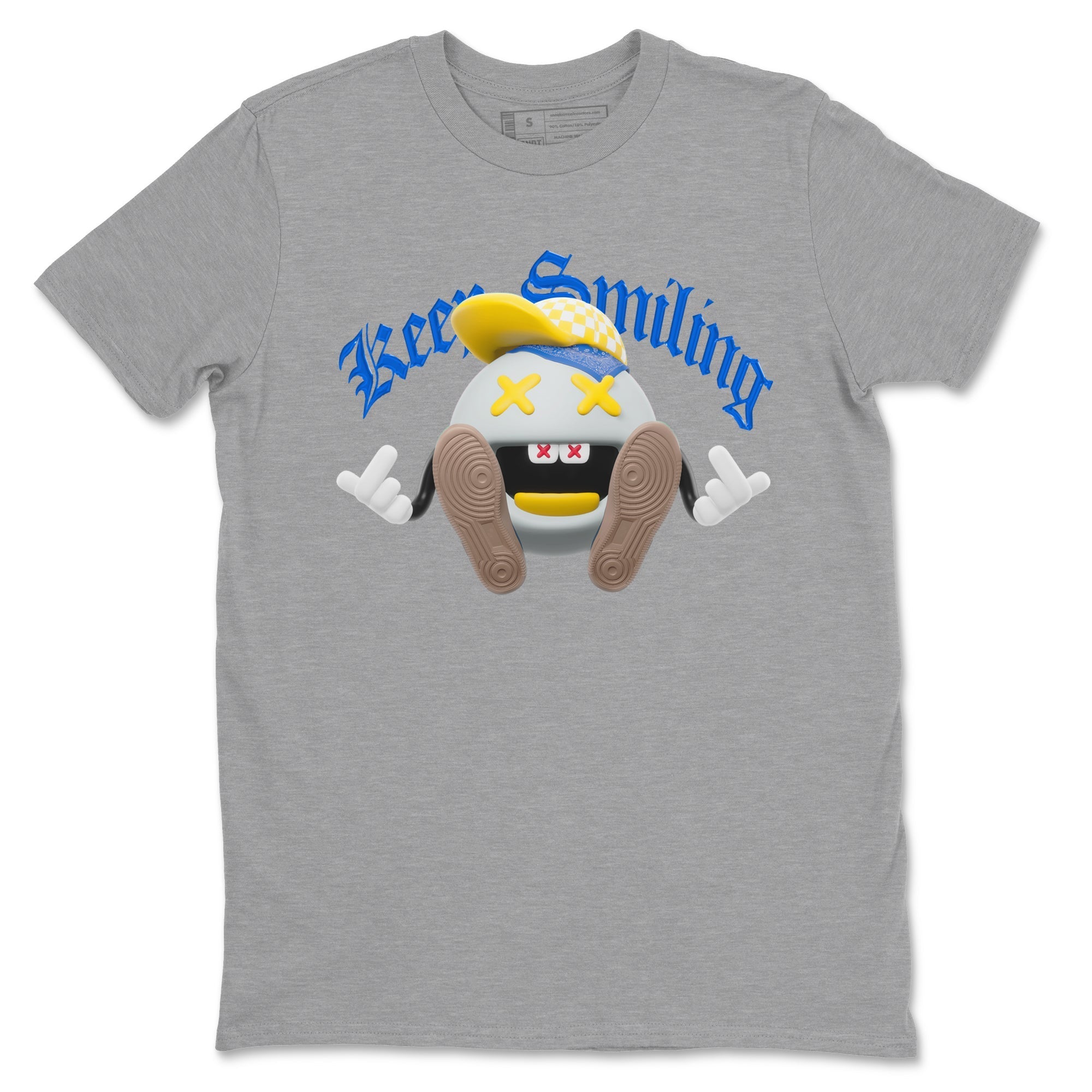 Keep Smiling snkmatch Tees - Air Jordan 1 Travis Scott Canary