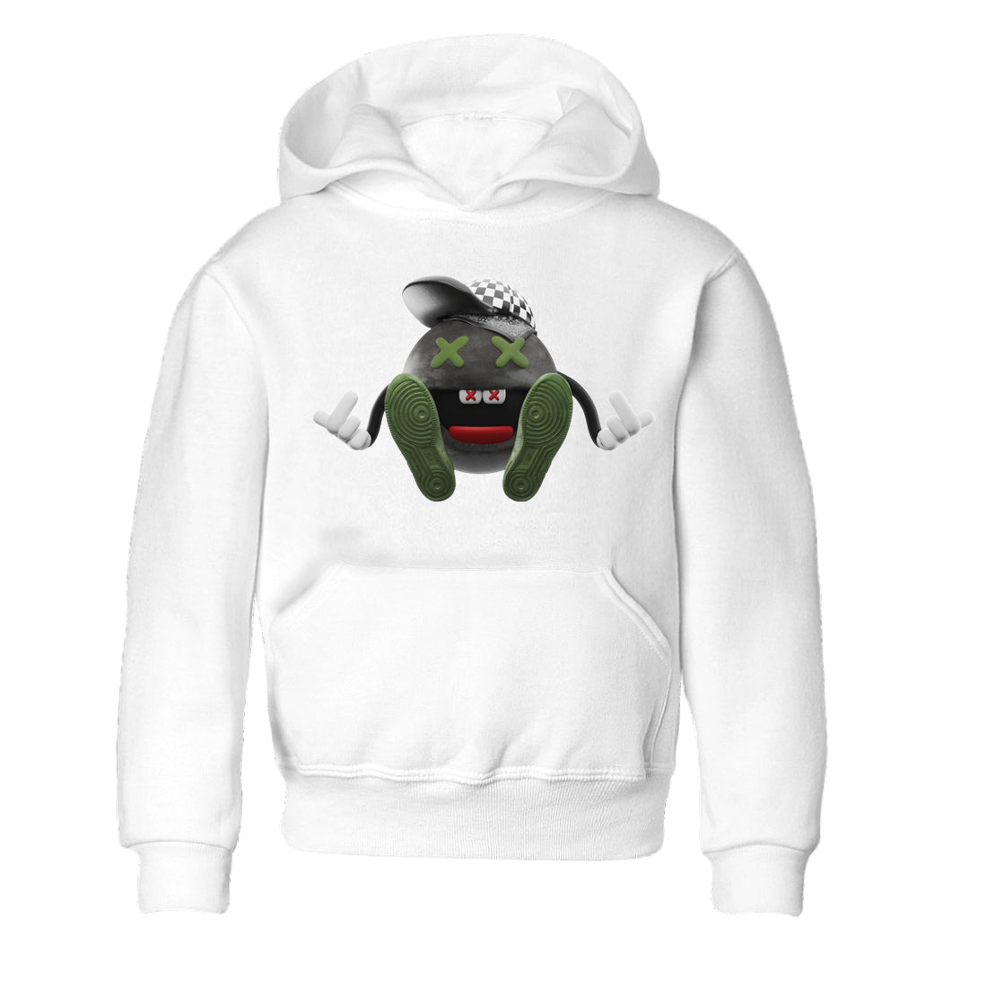 Keep Smiling Kids Tops - Air Jordan 1 Travis Scott Olive
