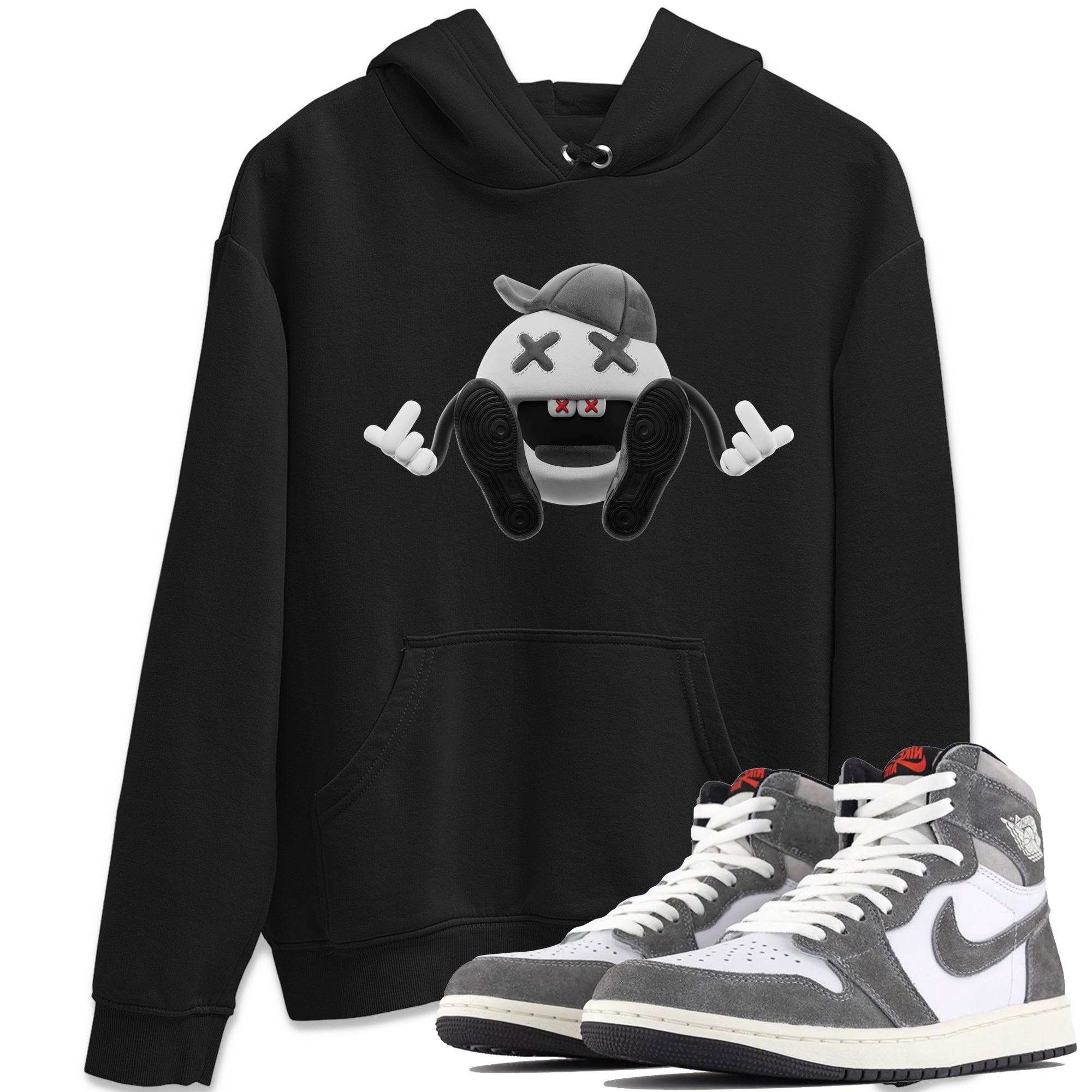 Keep Smiling Unisex Tops - Air Jordan 1 Washed Heritage