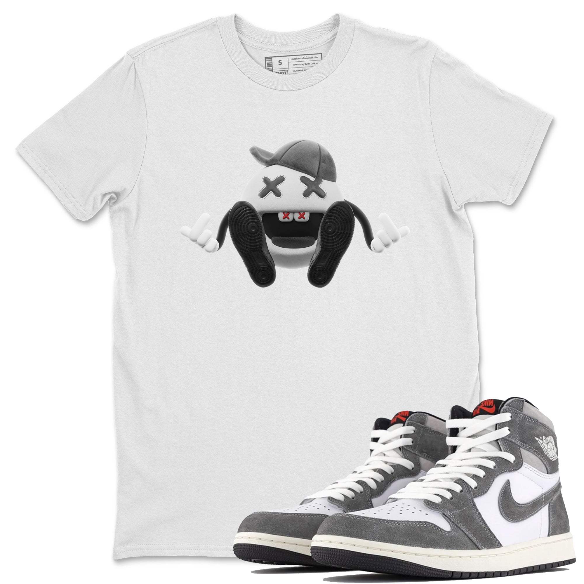 Keep Smiling Unisex Tops - Air Jordan 1 Washed Heritage
