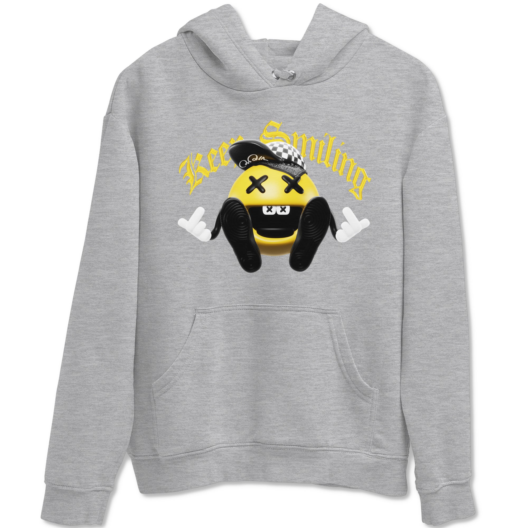 Keep Smiling snkmatch Tees - Air Jordan 1 Yellow Ochre