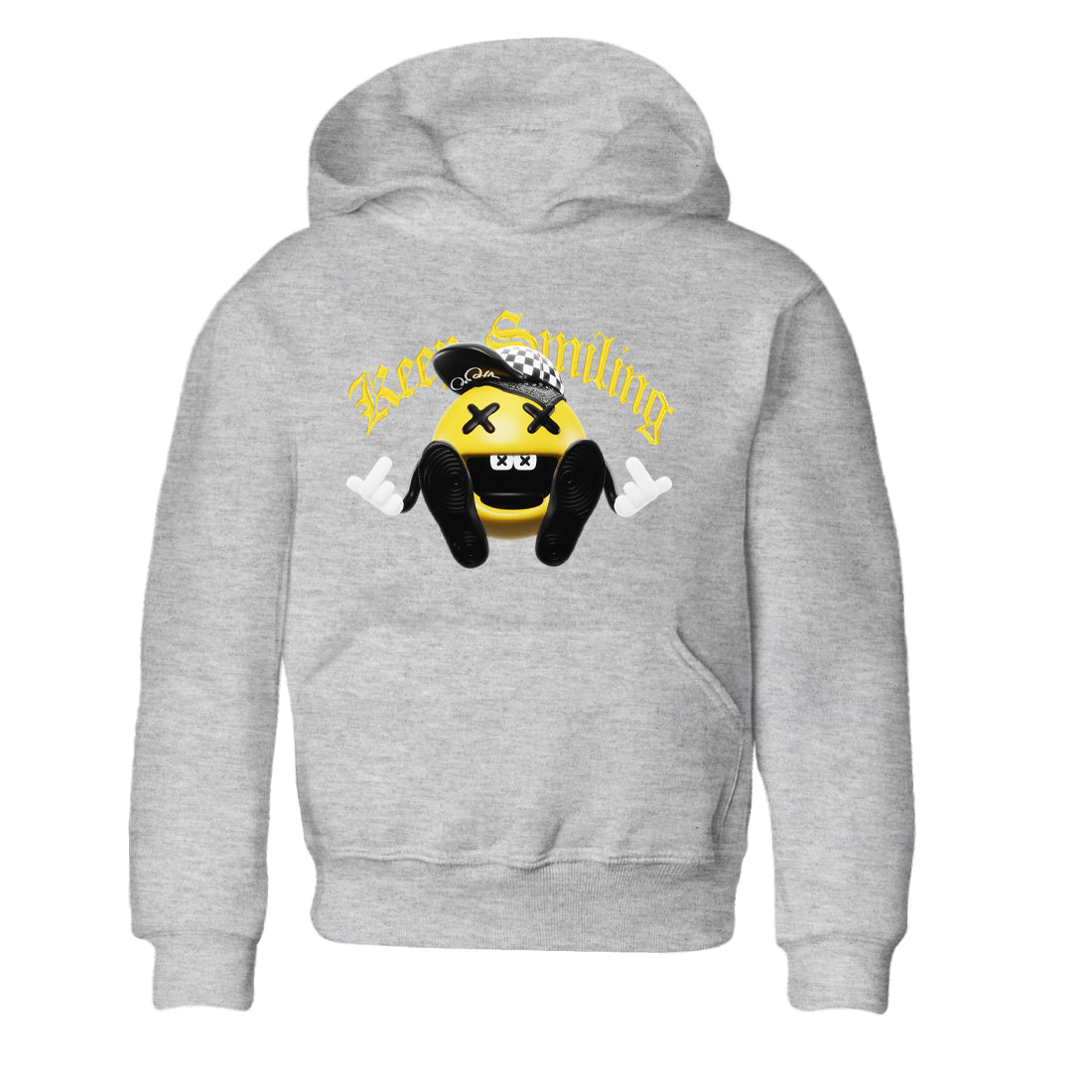 Keep Smiling snkmatch Tees Kids - Air Jordan 1 Yellow Ochre