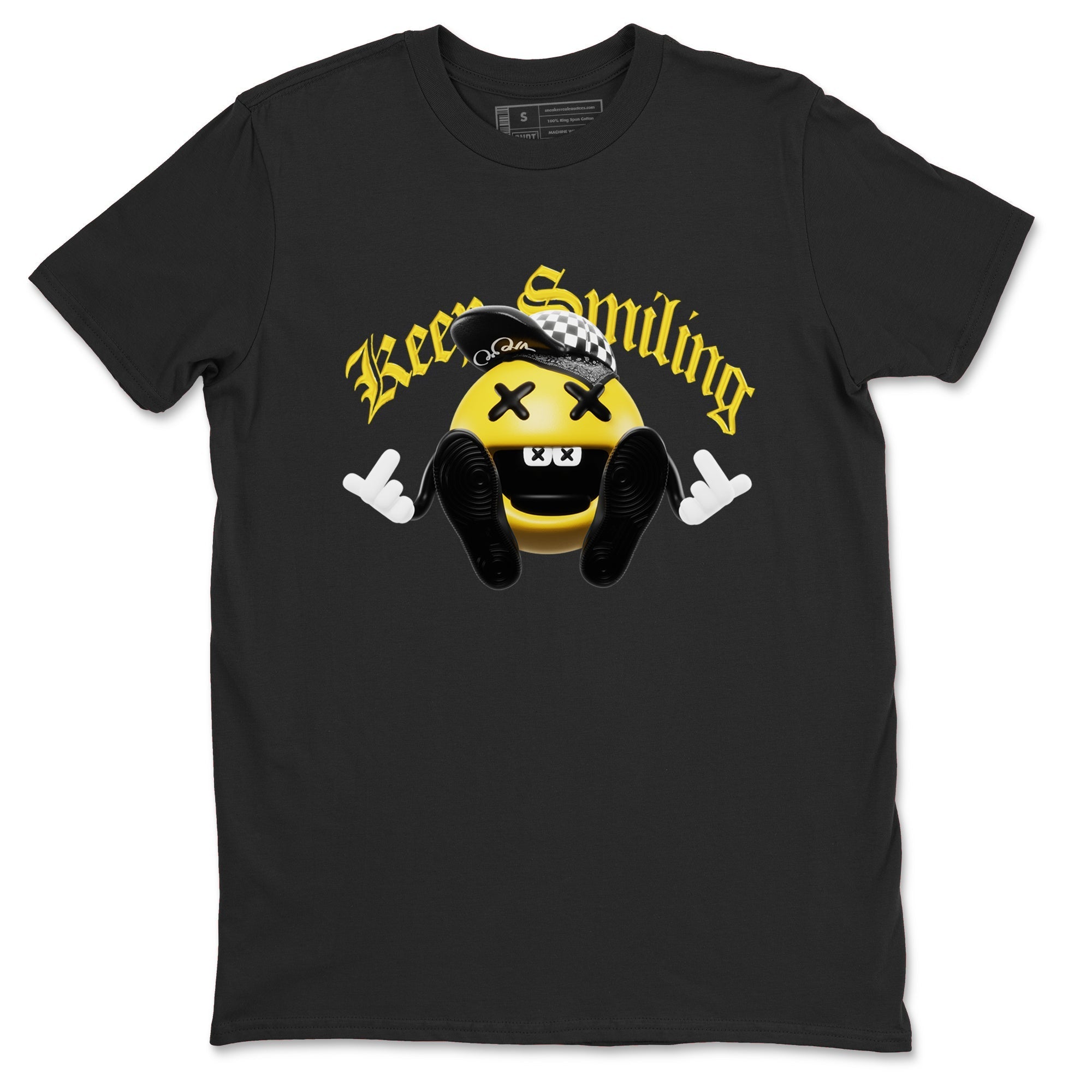Keep Smiling snkmatch Tees - Air Jordan 1 Yellow Ochre