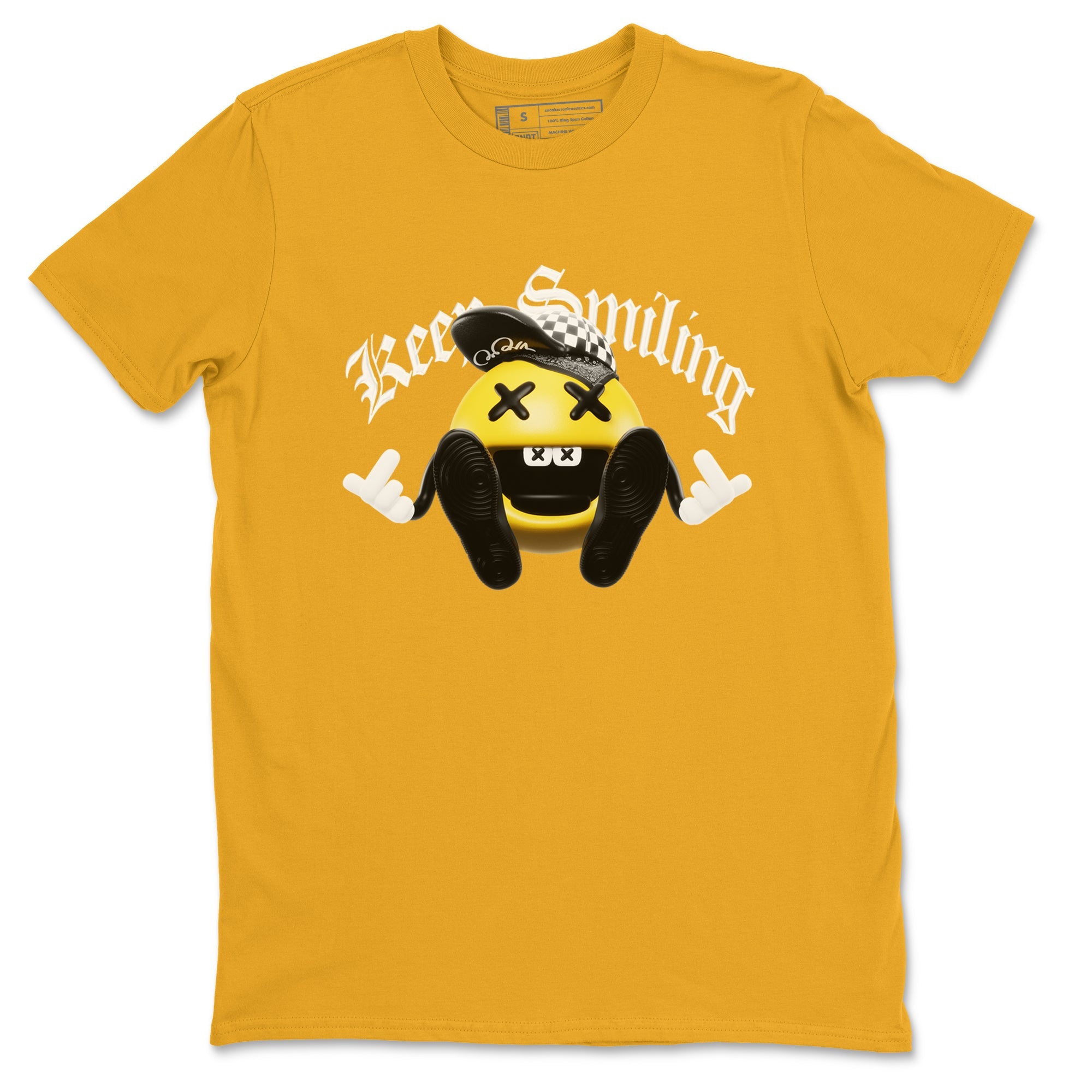 Keep Smiling snkmatch Tees - Air Jordan 1 Yellow Ochre