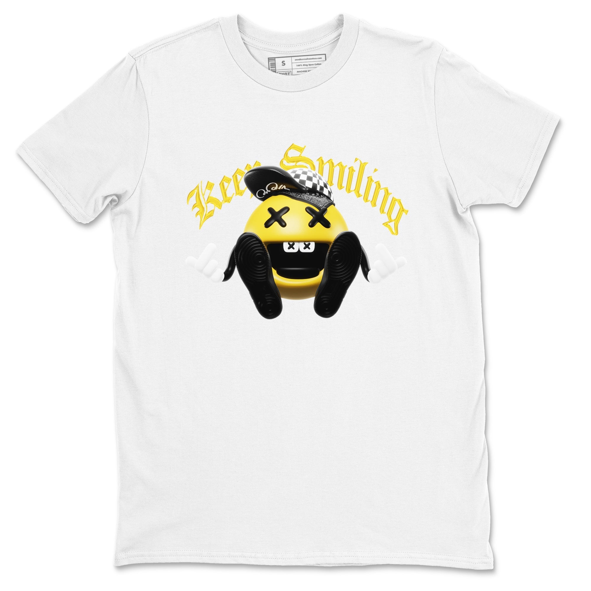 Keep Smiling snkmatch Tees - Air Jordan 1 Yellow Ochre