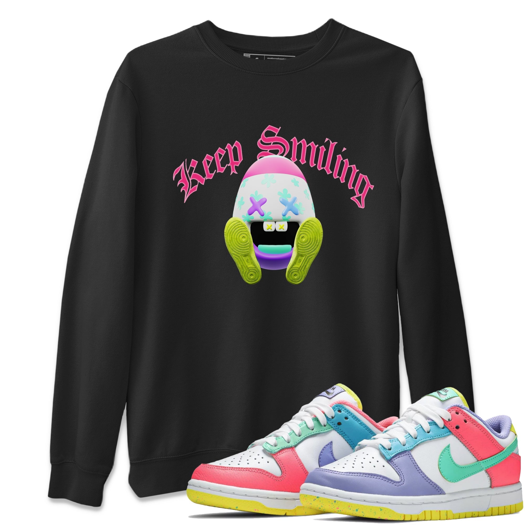 Keep Smiling Unisex Tops - Dunk Easter Candy