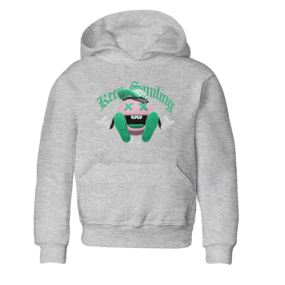 Keep Smiling snkmatch Tees Kids - Dunk Medium Soft Pink Malachite