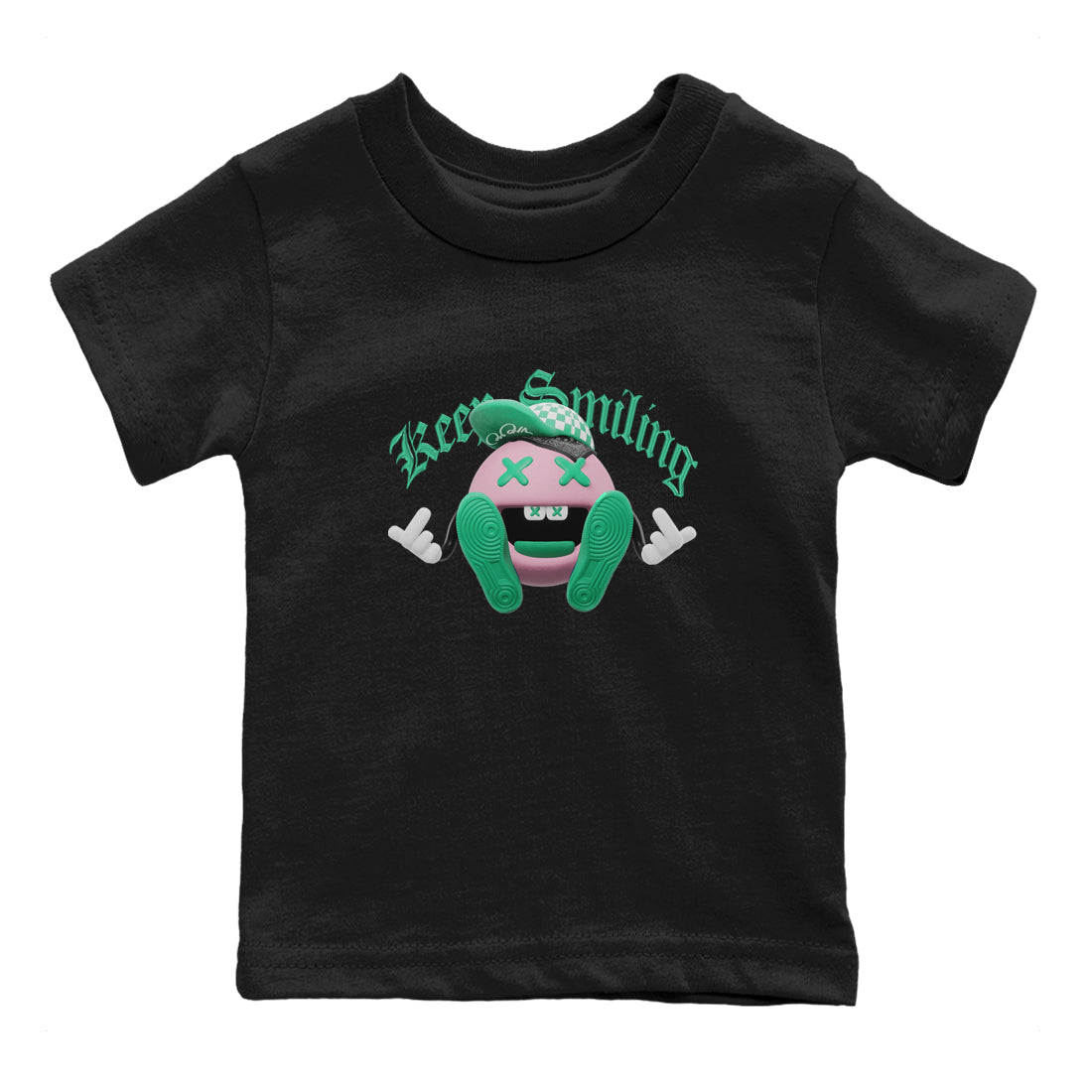 Keep Smiling snkmatch Tees Kids - Dunk Medium Soft Pink Malachite