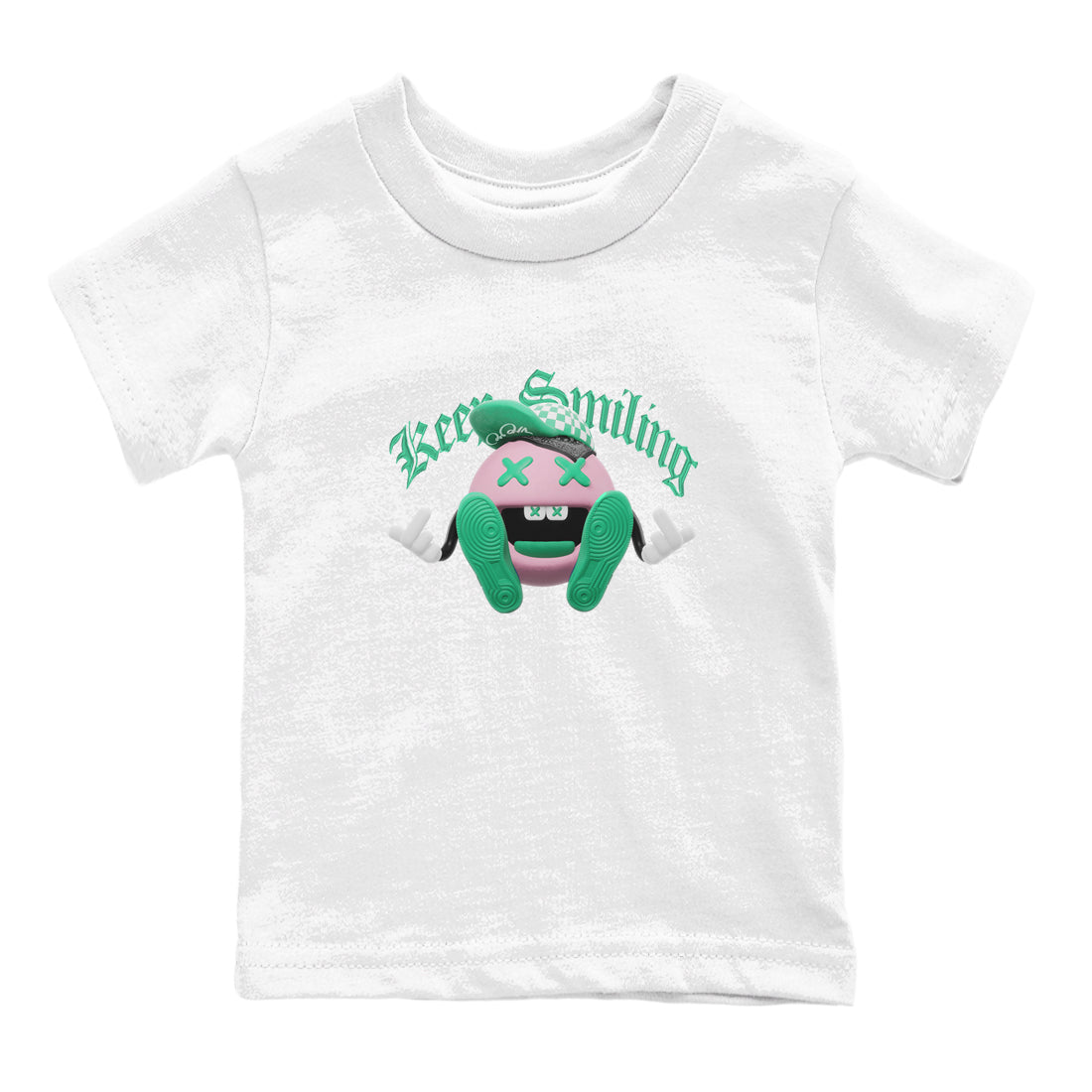 Keep Smiling snkmatch Tees Kids - Dunk Medium Soft Pink Malachite