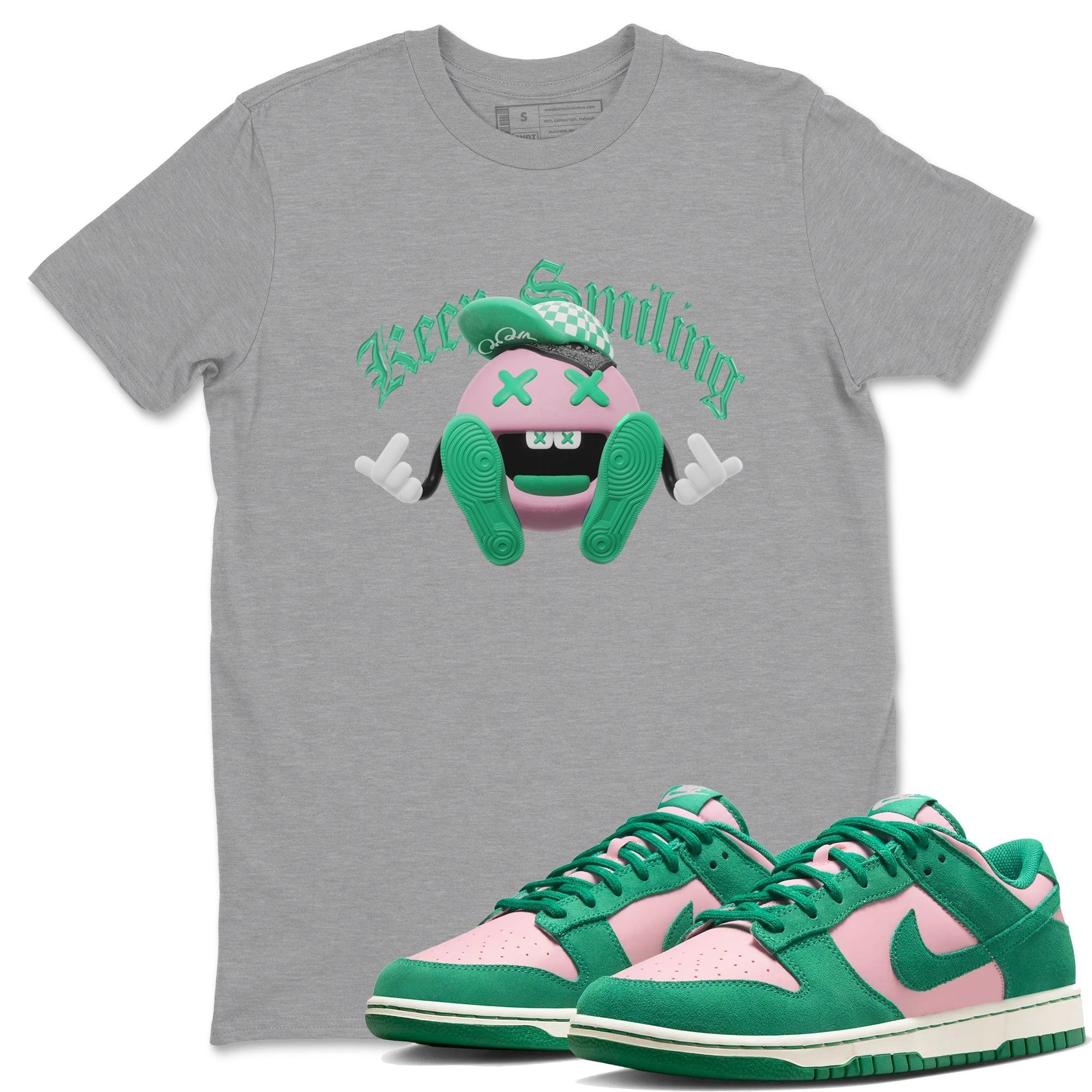 Keep Smiling snkmatch Tees - Dunk Medium Soft Pink Malachite