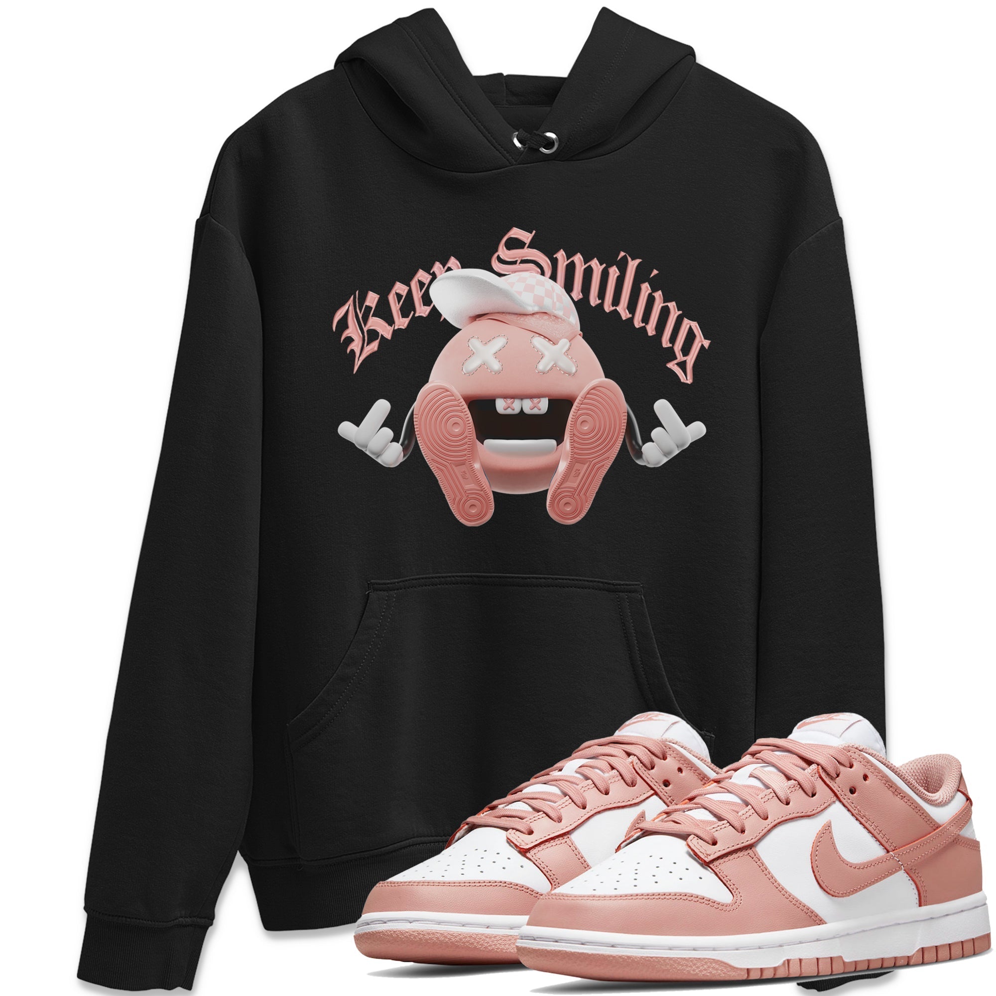 Keep Smiling snkmatch Tee - Dunk Rose Whisper