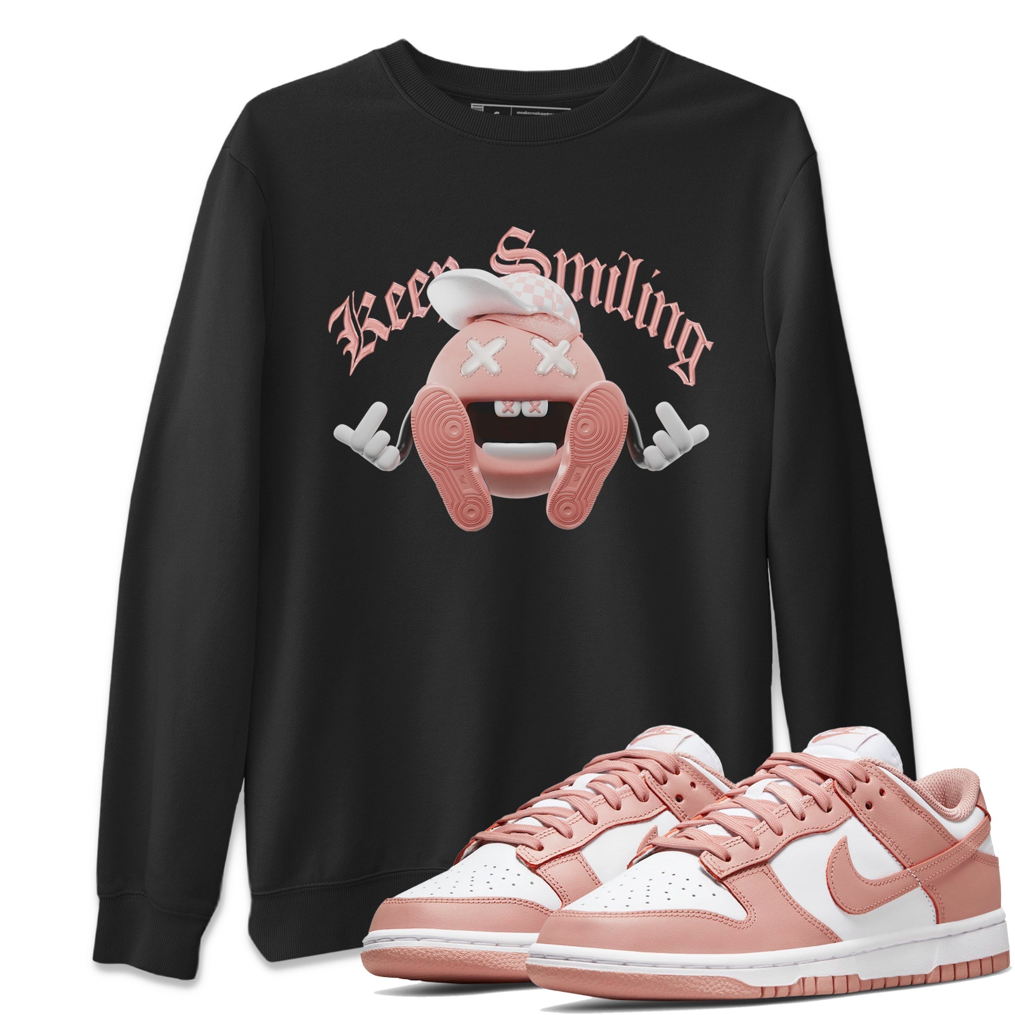 Keep Smiling snkmatch Tee - Dunk Rose Whisper