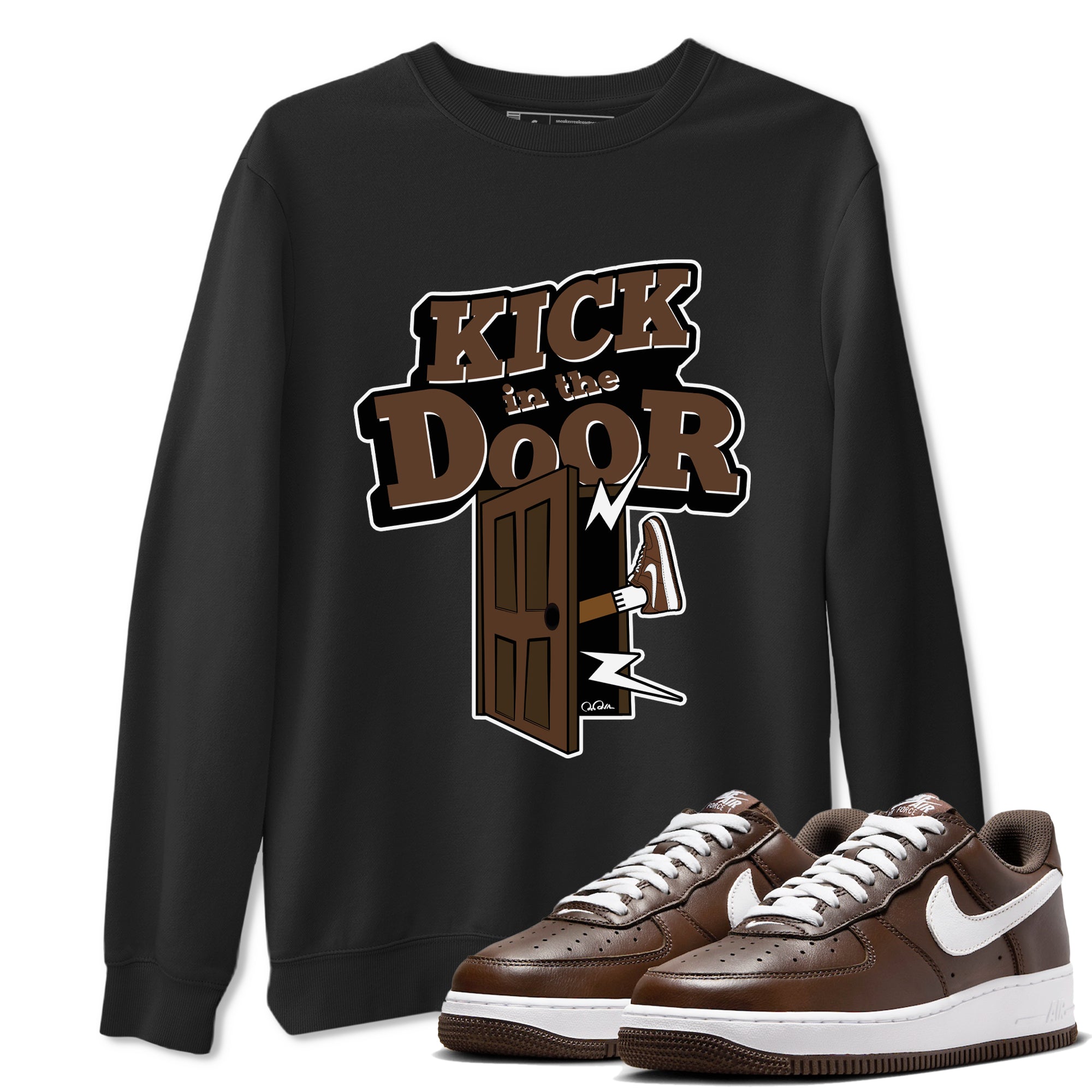 Kick In The Door snkmatch Tee - Air Force 1 Chocolate