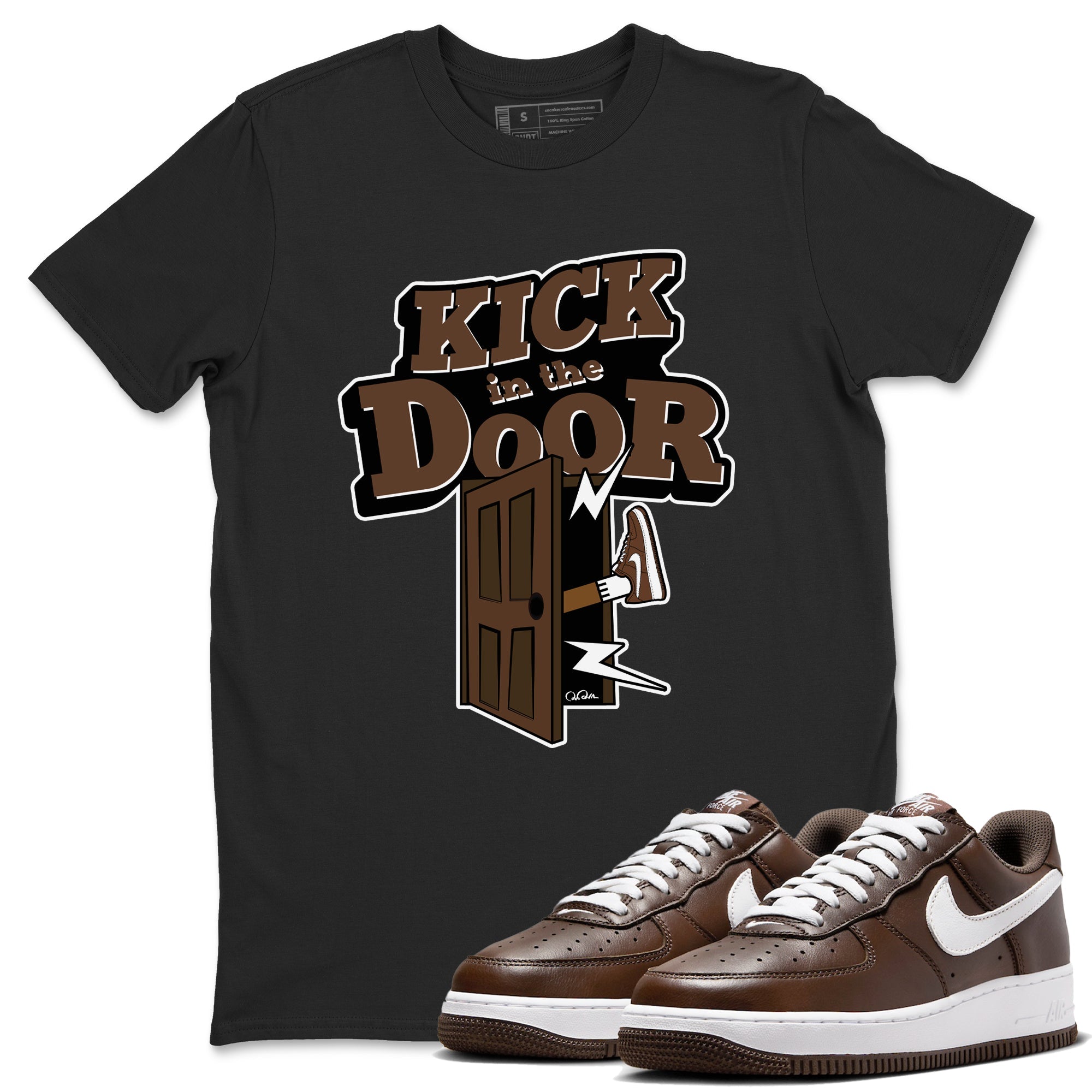 Kick In The Door snkmatch Tee - Air Force 1 Chocolate
