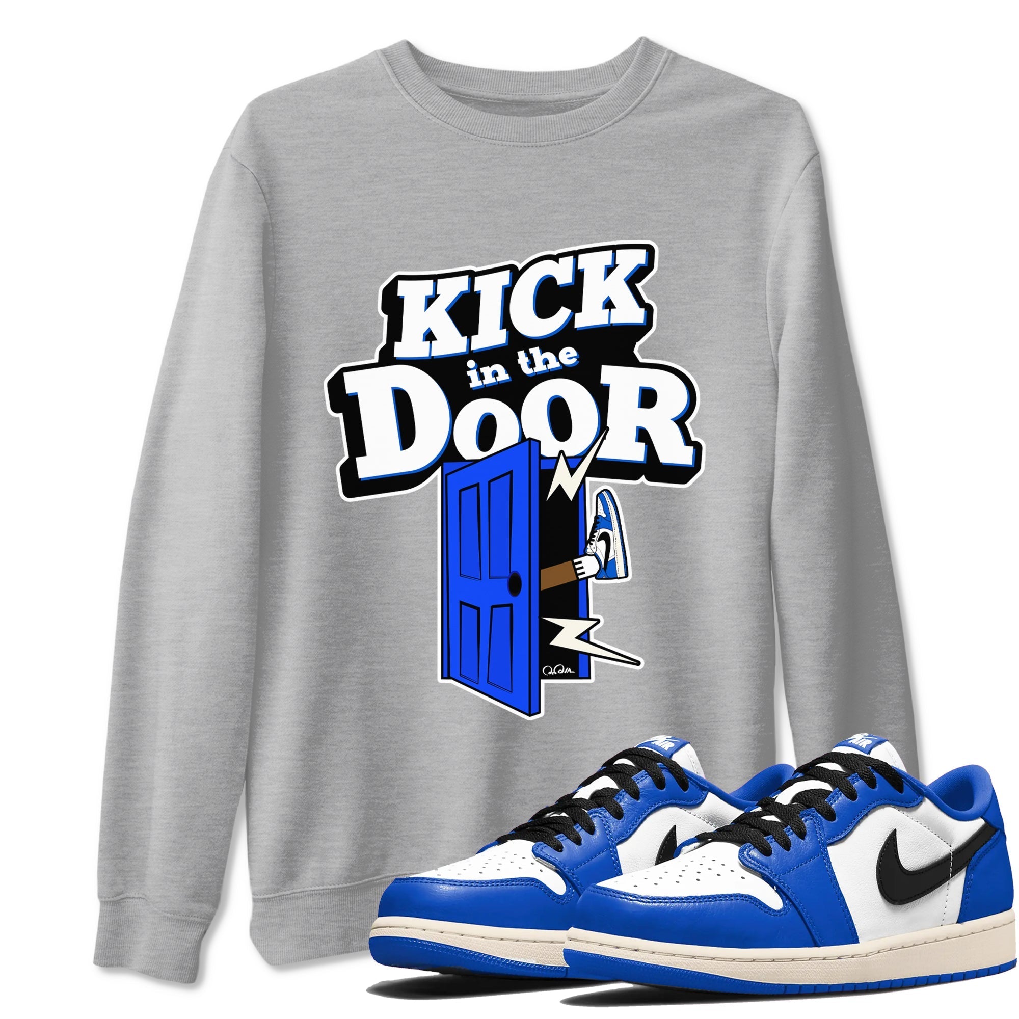 Kick In The Door snkmatch Tees - Air Jordan 1 Game Royal