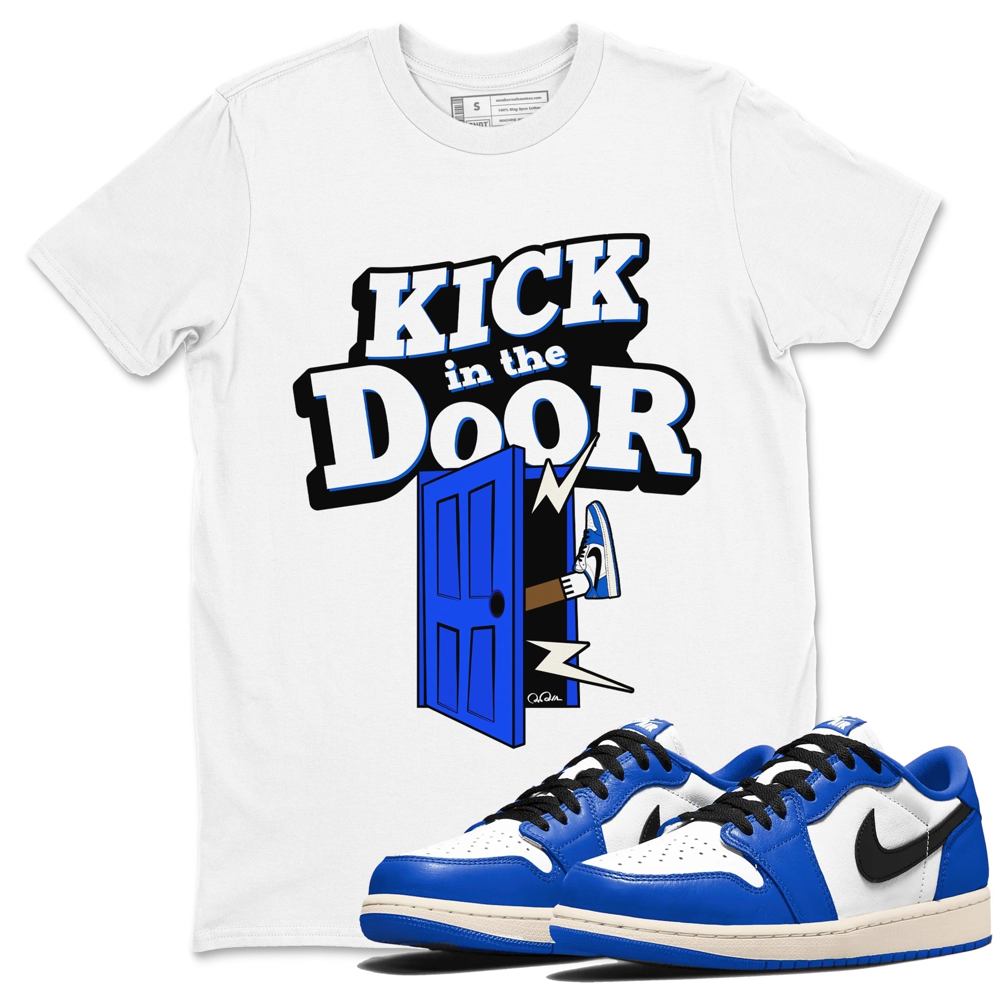 Kick In The Door snkmatch Tees - Air Jordan 1 Game Royal