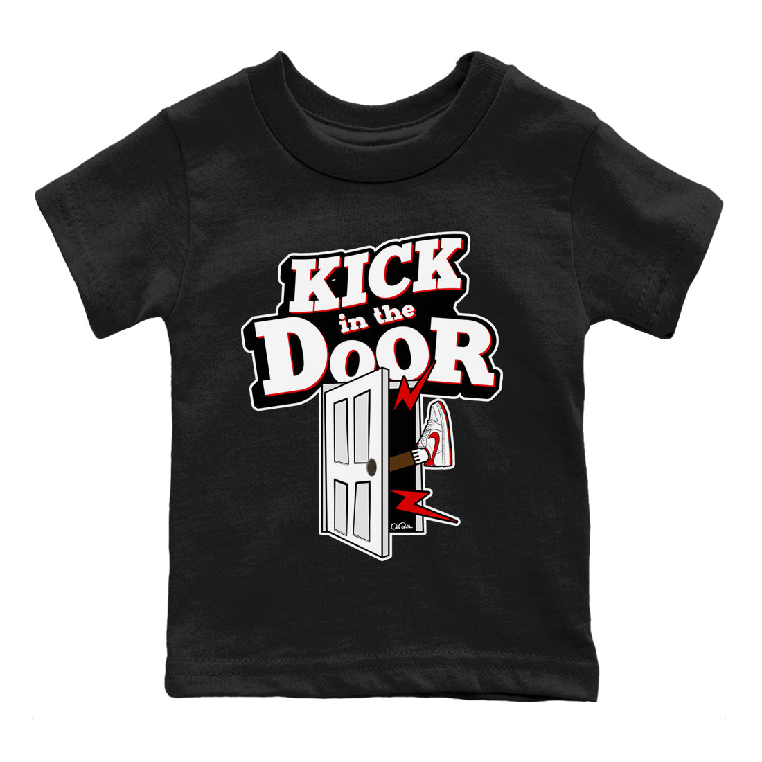 Kick In The Door snkmatch Tee Kids - Air Jordan 1 University Red