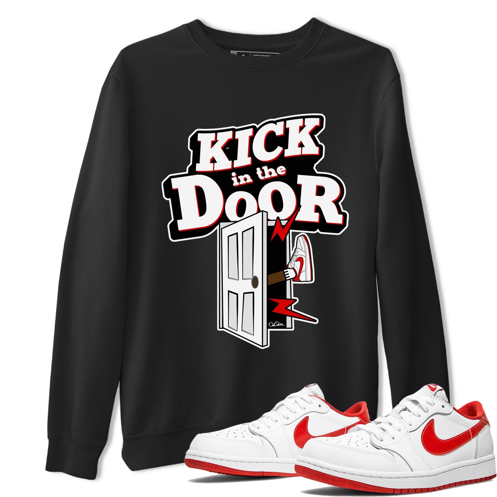 Kick In The Door snkmatch Tee - Air Jordan 1 University Red