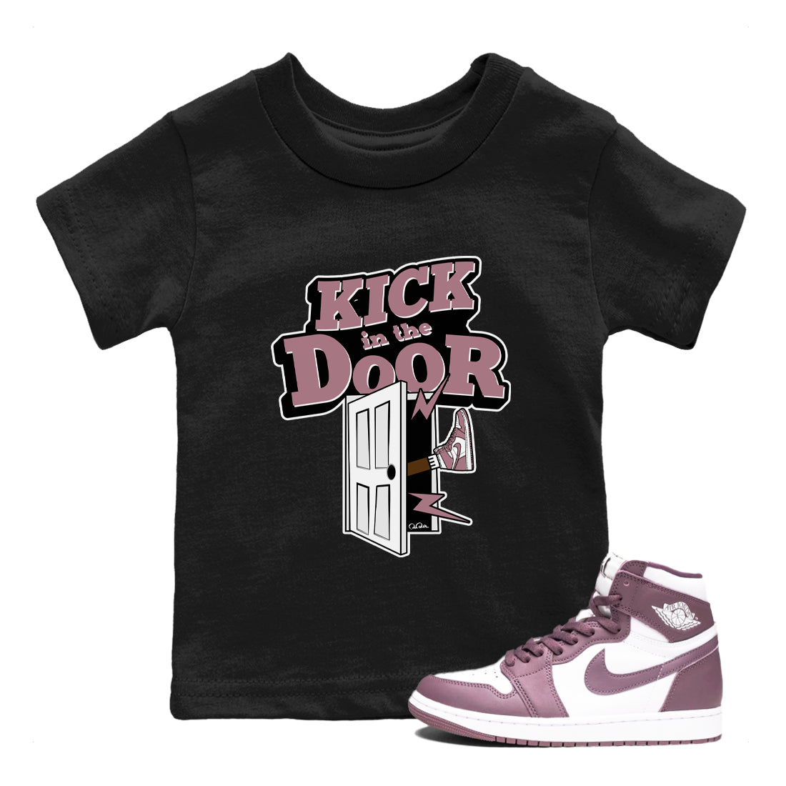 Kick In The Door snkmatch Tee Kids - Air Jordan 1 Mauve