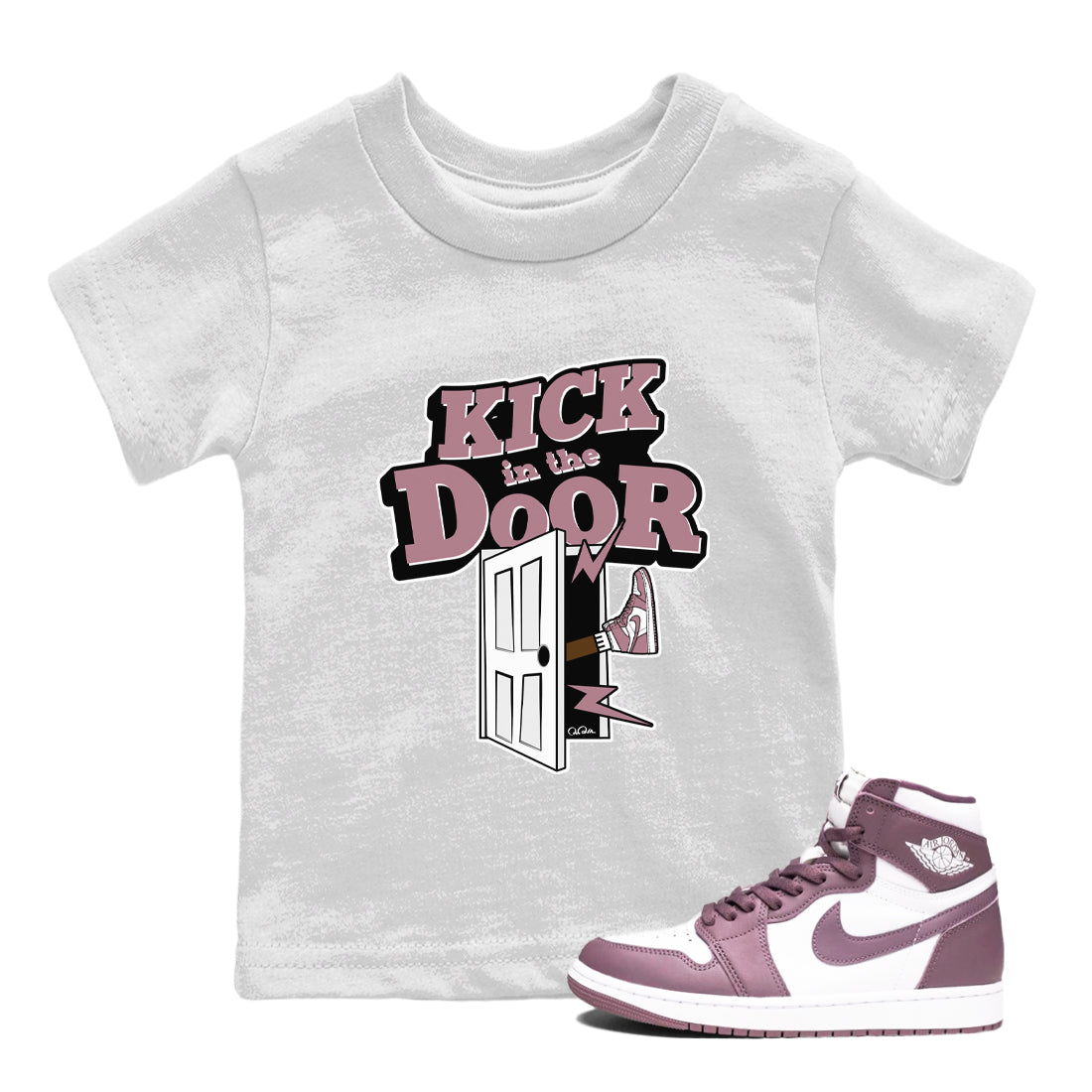 Kick In The Door snkmatch Tee Kids - Air Jordan 1 Mauve