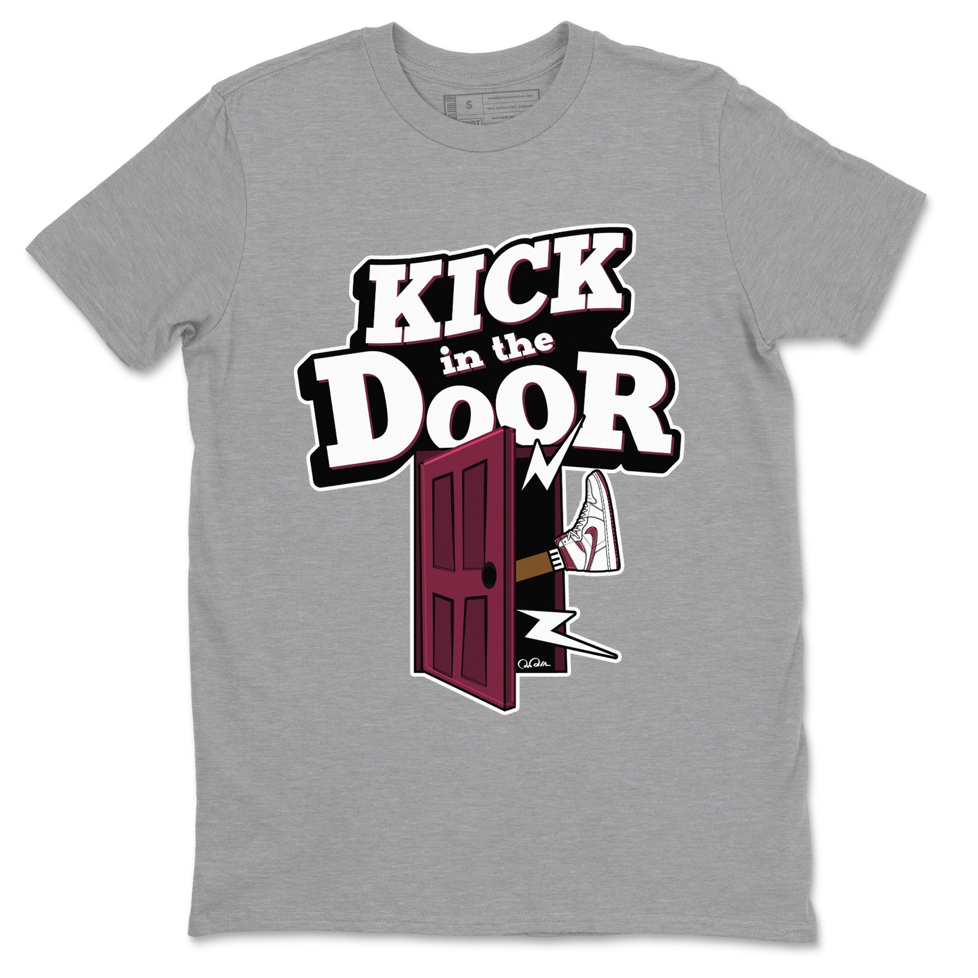 Kick In The Door snkmatch Tee - Air Jordan 1 Metallic Burgundy