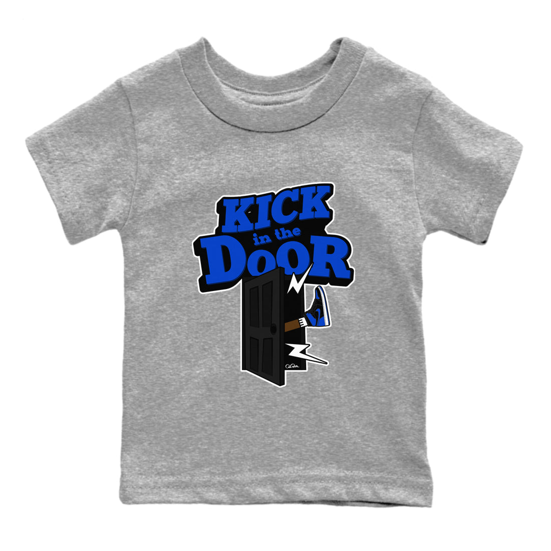 Kick In The Door snkmatch Tee Kids - Air Jordan 1 Royal Reimagined