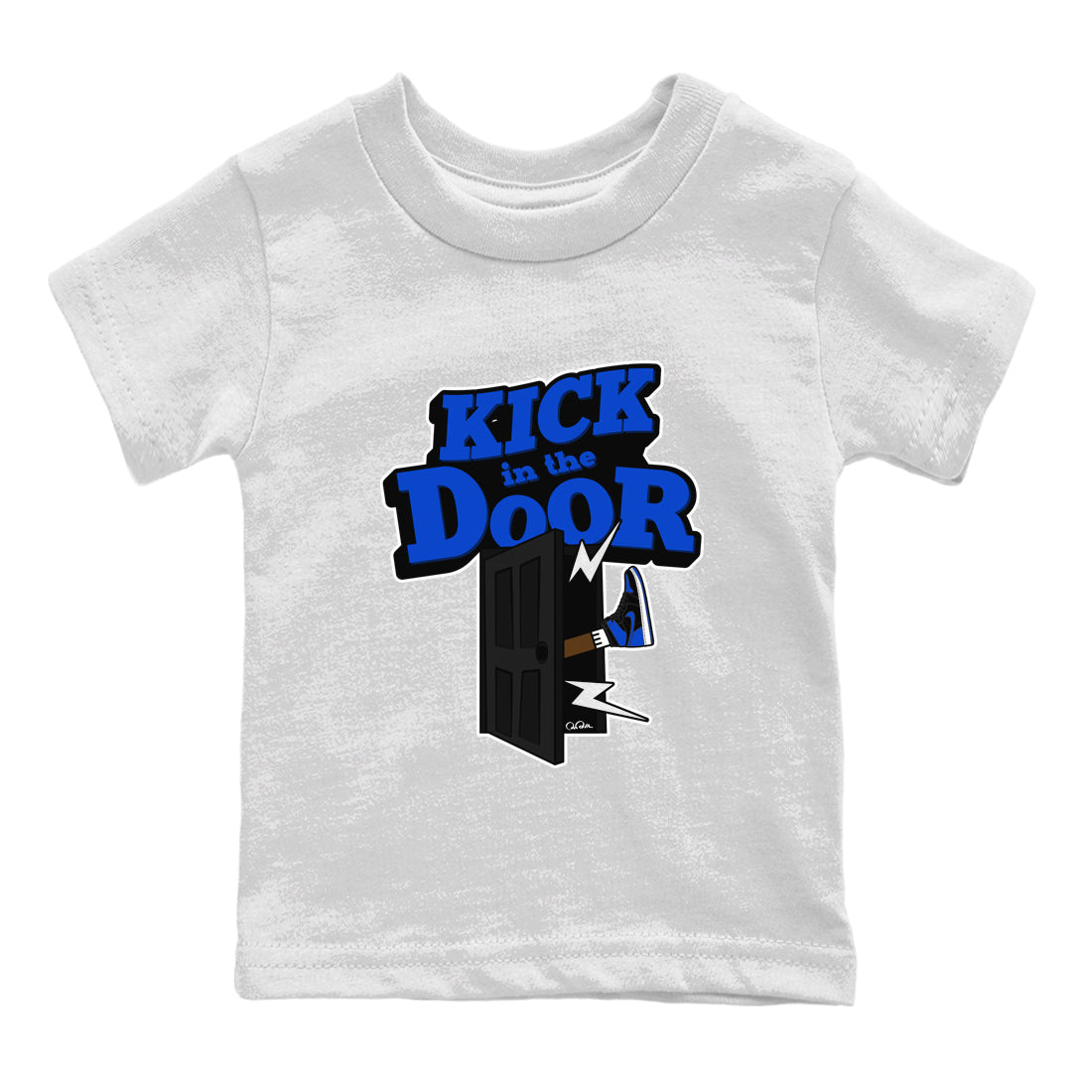Kick In The Door snkmatch Tee Kids - Air Jordan 1 Royal Reimagined