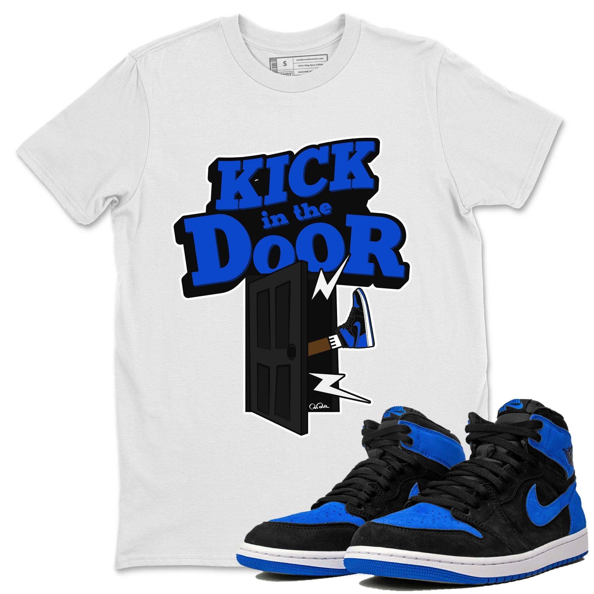 Kick In The Door snkmatch Tee - Air Jordan 1 Royal Reimagined