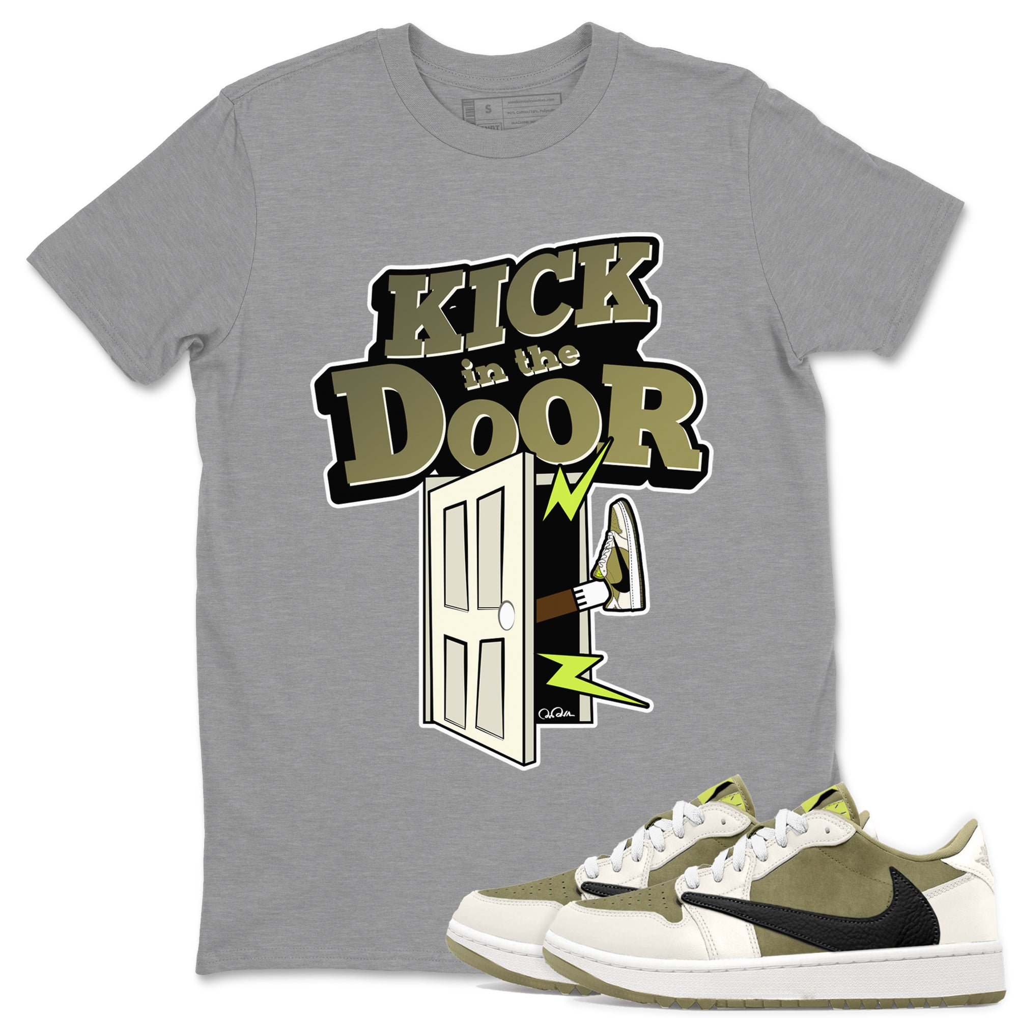 Kick In The Door snkmatch Tee - Air Jordan 1 Travis Scott Golf