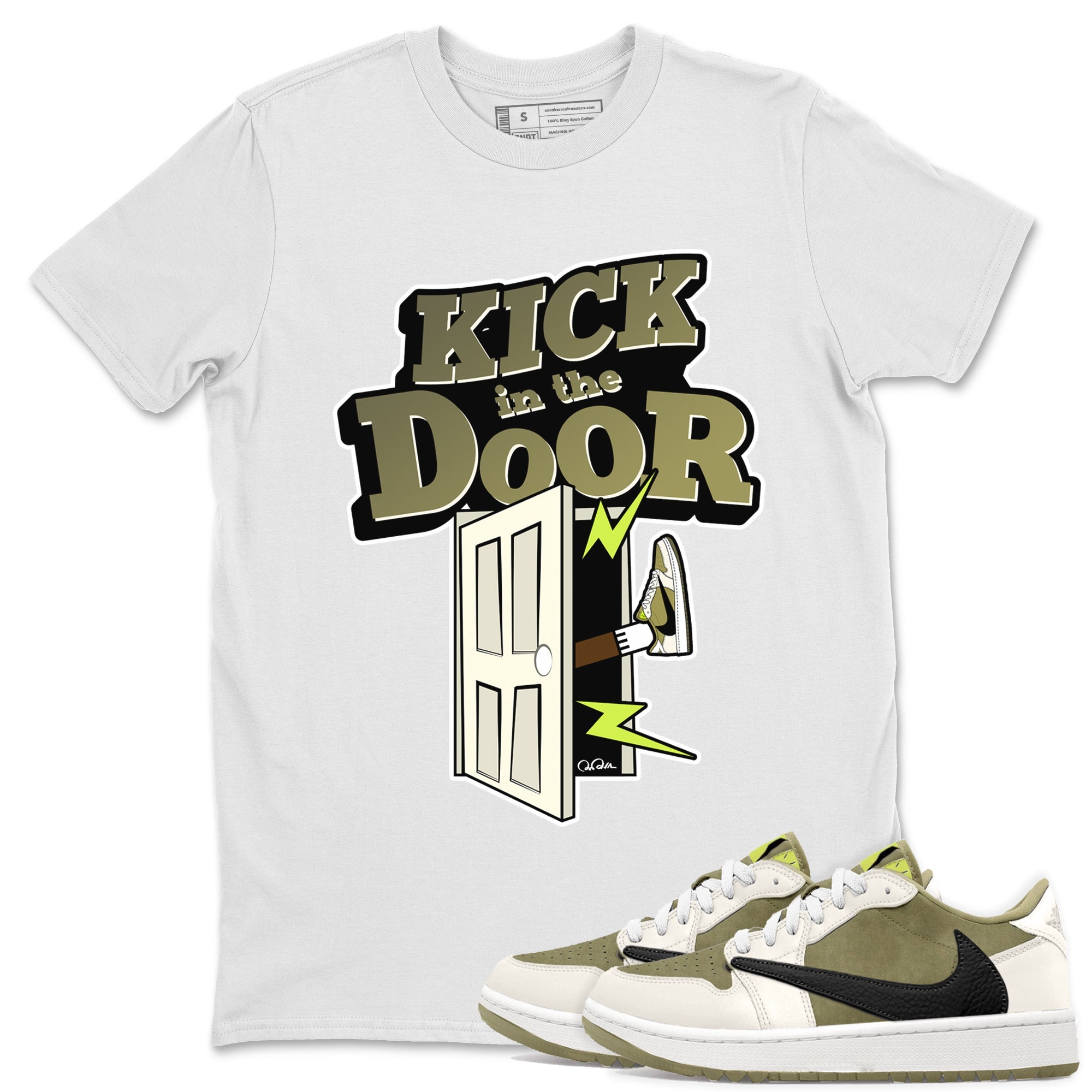 Kick In The Door snkmatch Tee - Air Jordan 1 Travis Scott Golf