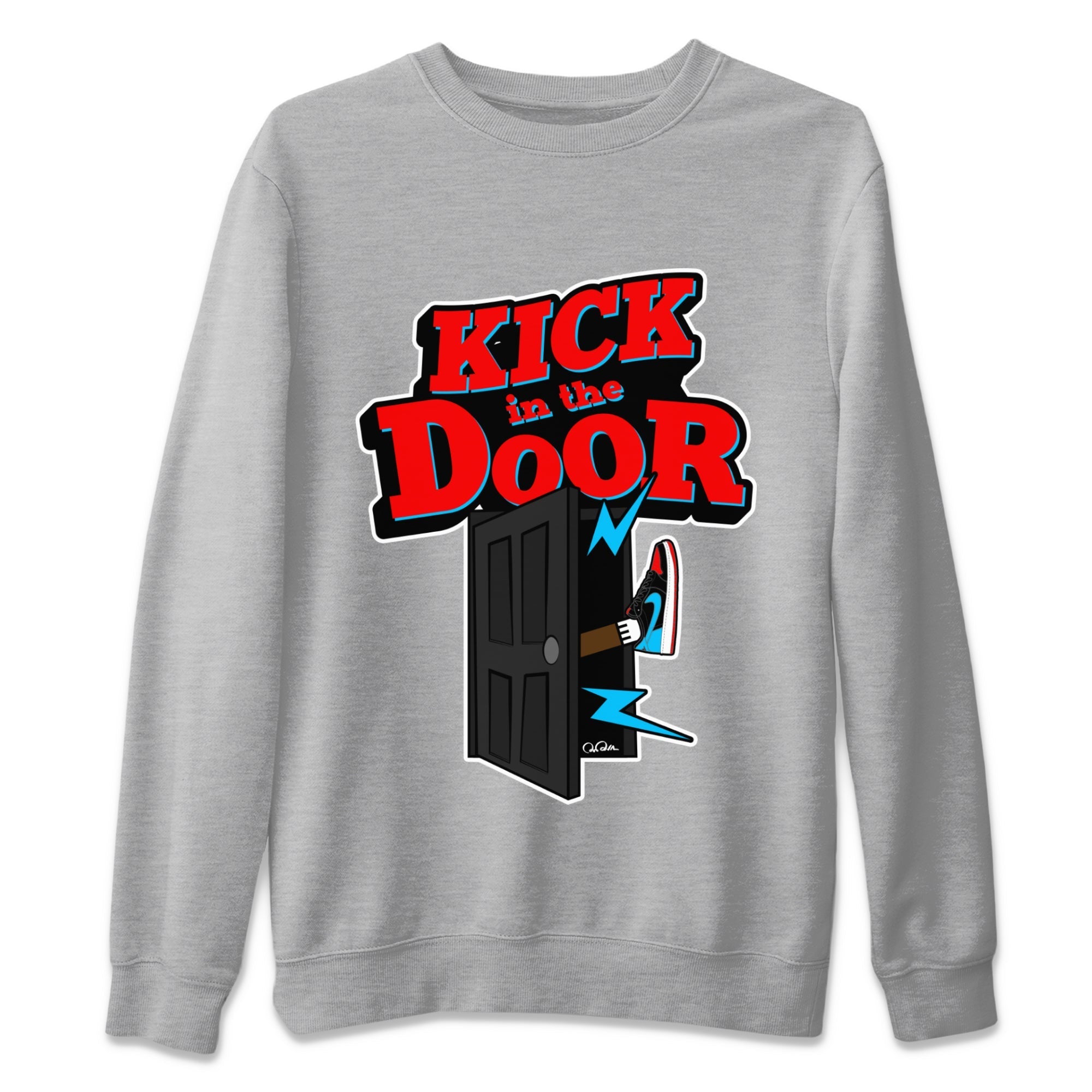 Kick In The Door Unisex Tops - Air Jordan 1 UNC to Chicago