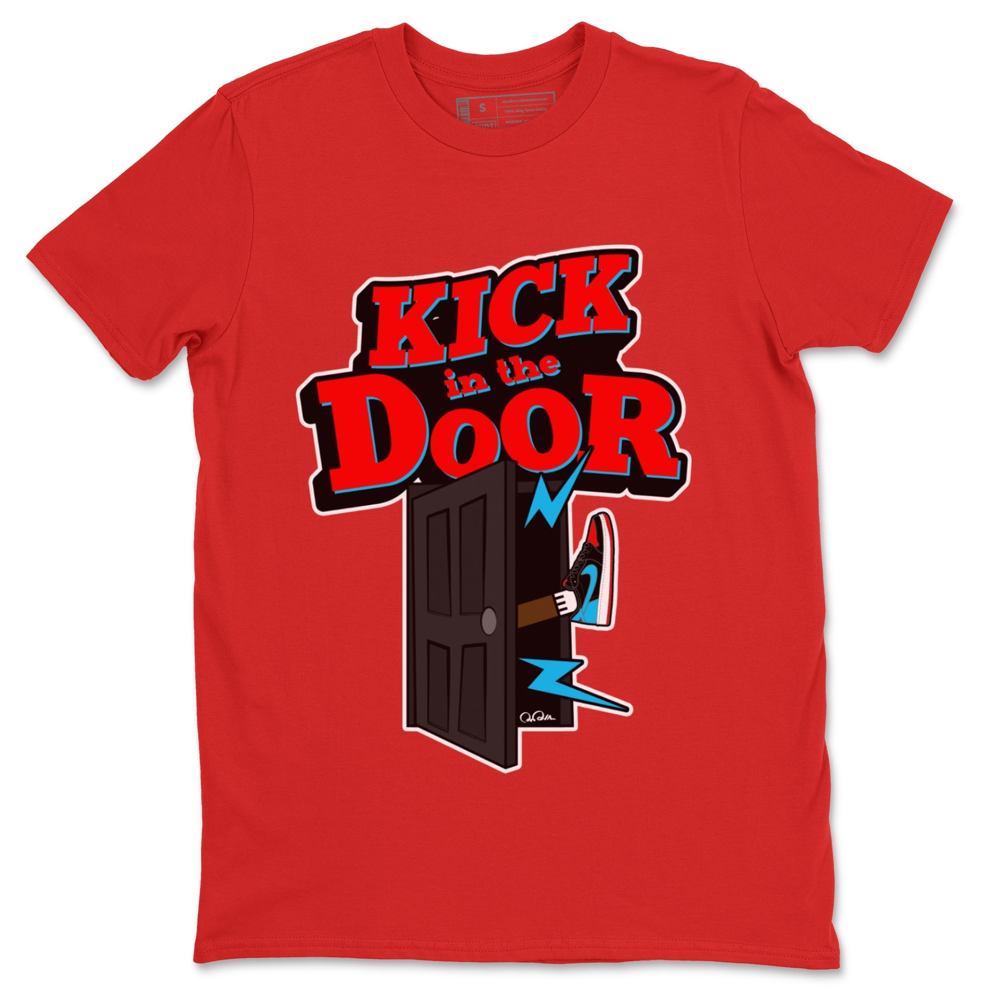 Kick In The Door Unisex Tops - Air Jordan 1 UNC to Chicago