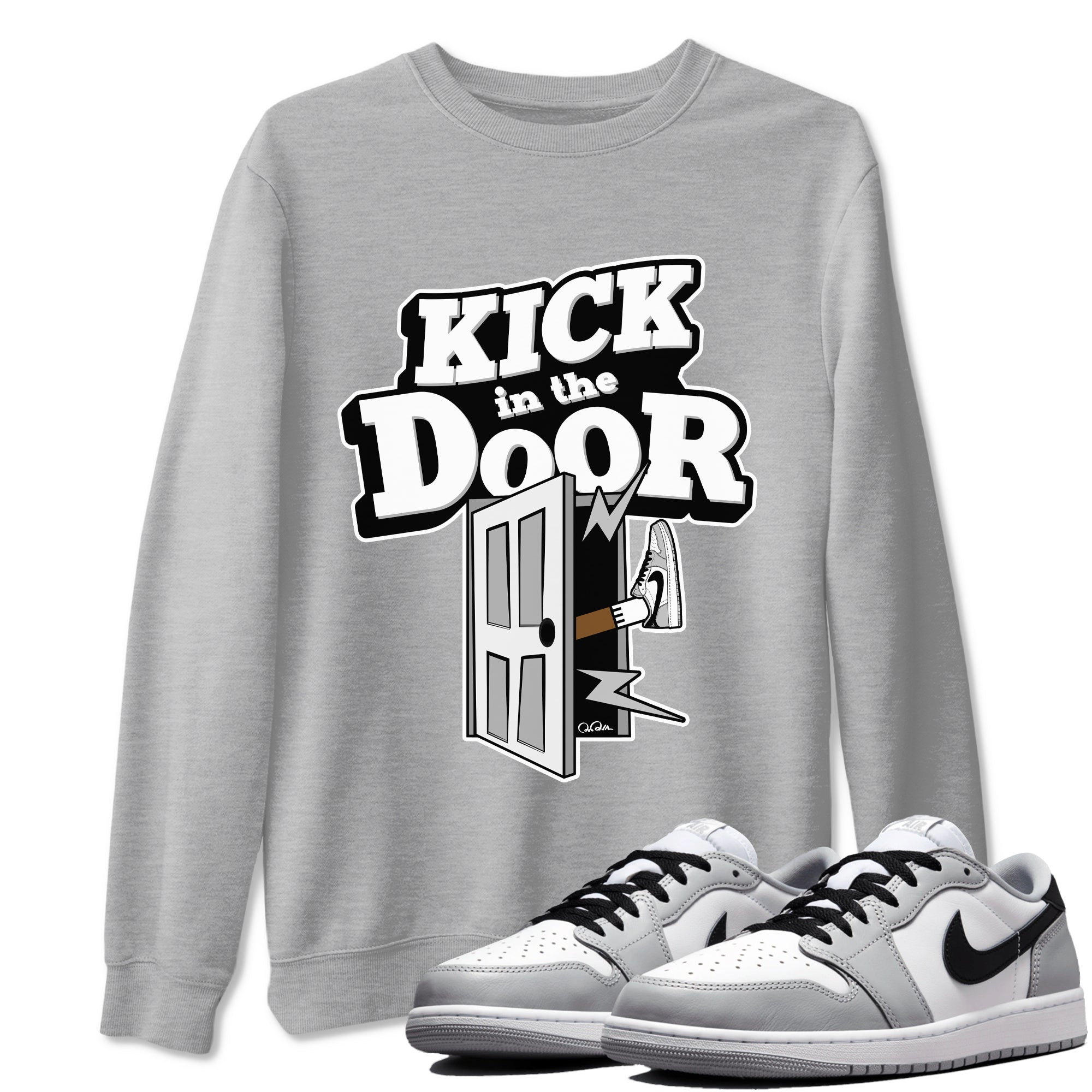 Kick In The Door snkmatch Tees - Air Jordan 1 Wolf Grey