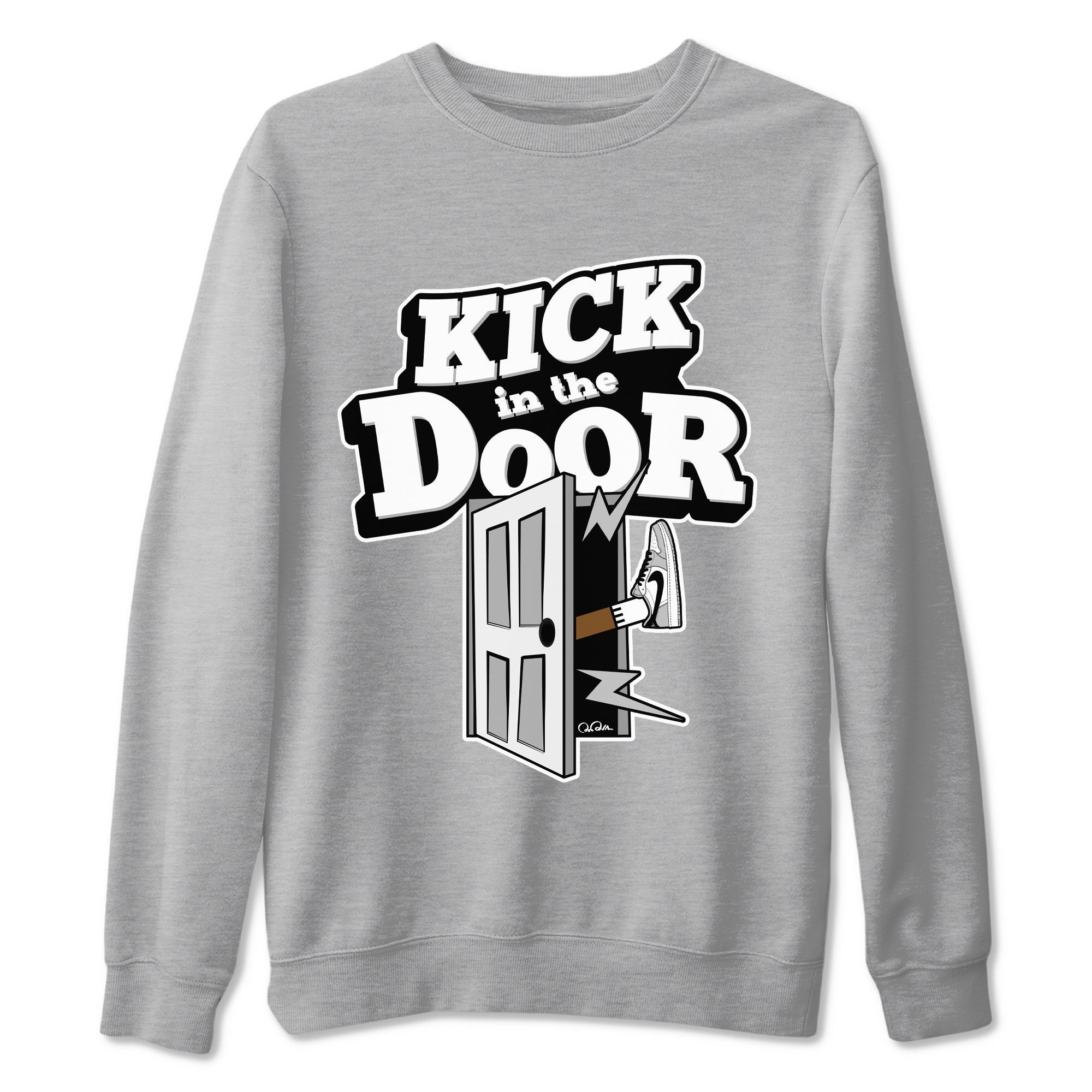 Kick In The Door snkmatch Tees - Air Jordan 1 Wolf Grey