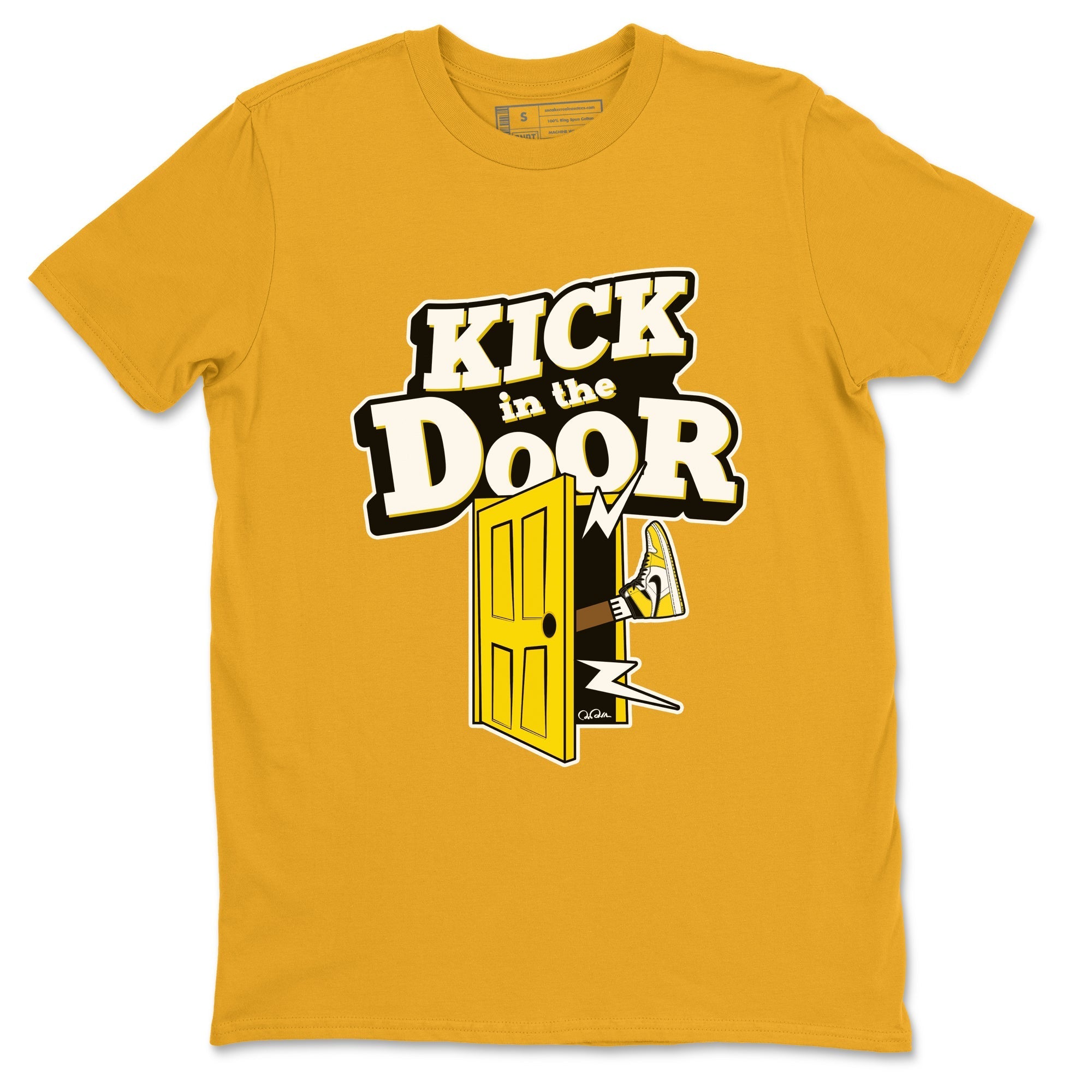 Kick In The Door snkmatch Tees - Air Jordan 1 Yellow Ochre