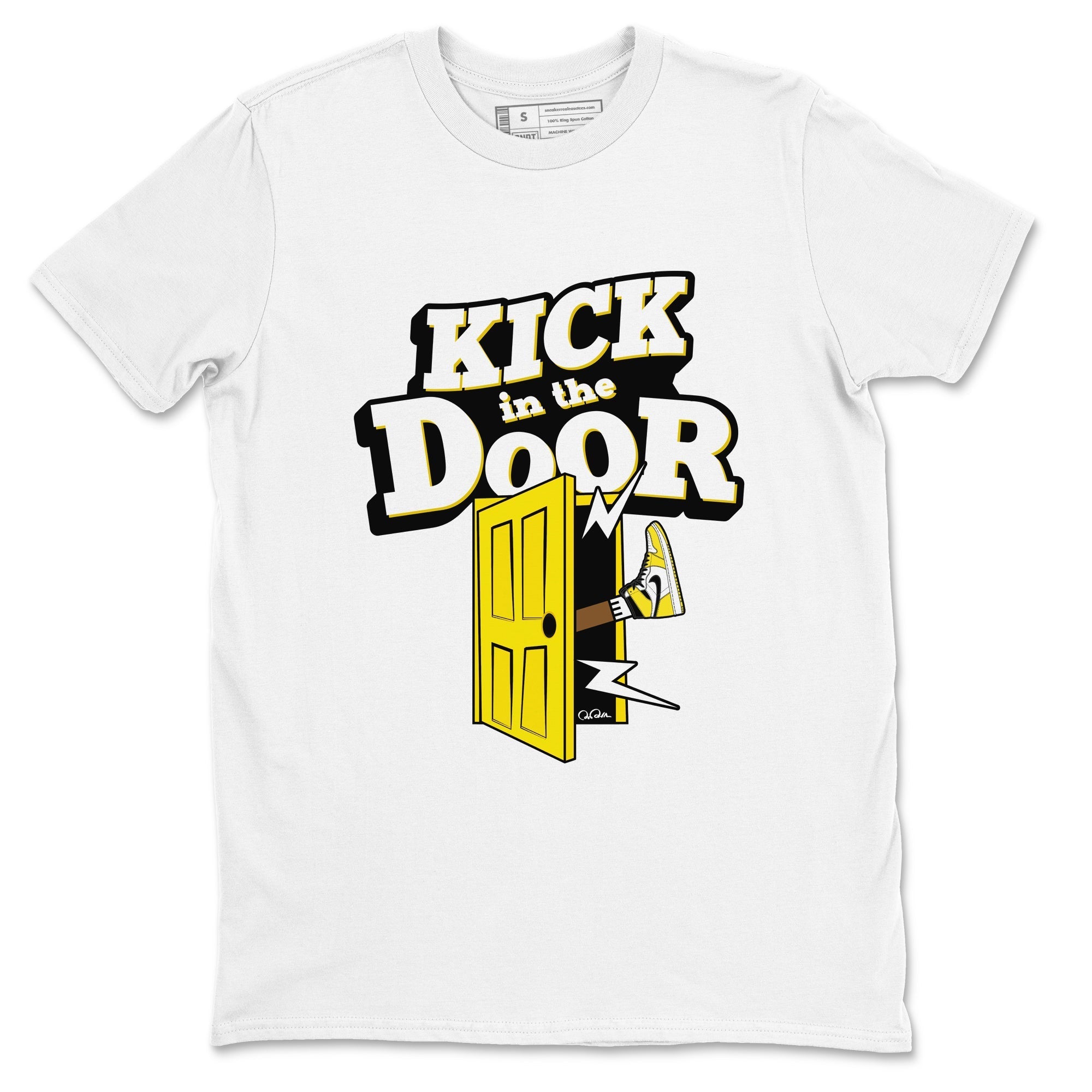 Kick In The Door snkmatch Tees - Air Jordan 1 Yellow Ochre