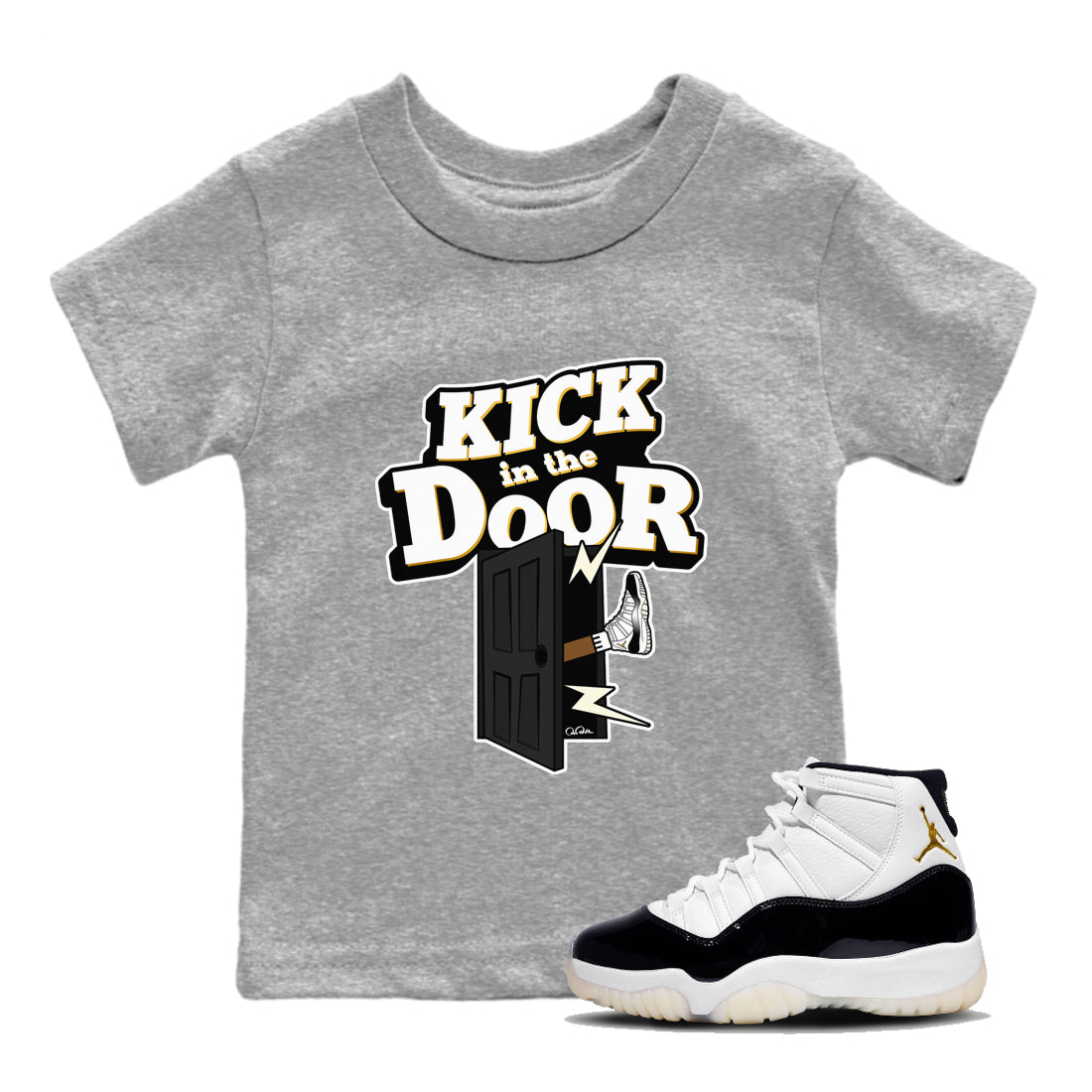 Kick In The Door snkmatch Tee Kids - Air Jordan 11 Gratitude