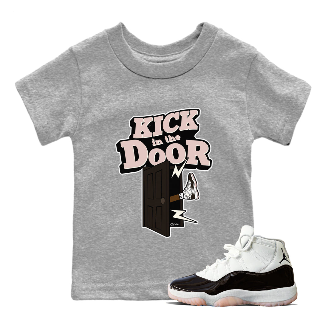 Kick In The Door snkmatch Tee Kids - Air Jordan 11 Neapolitan